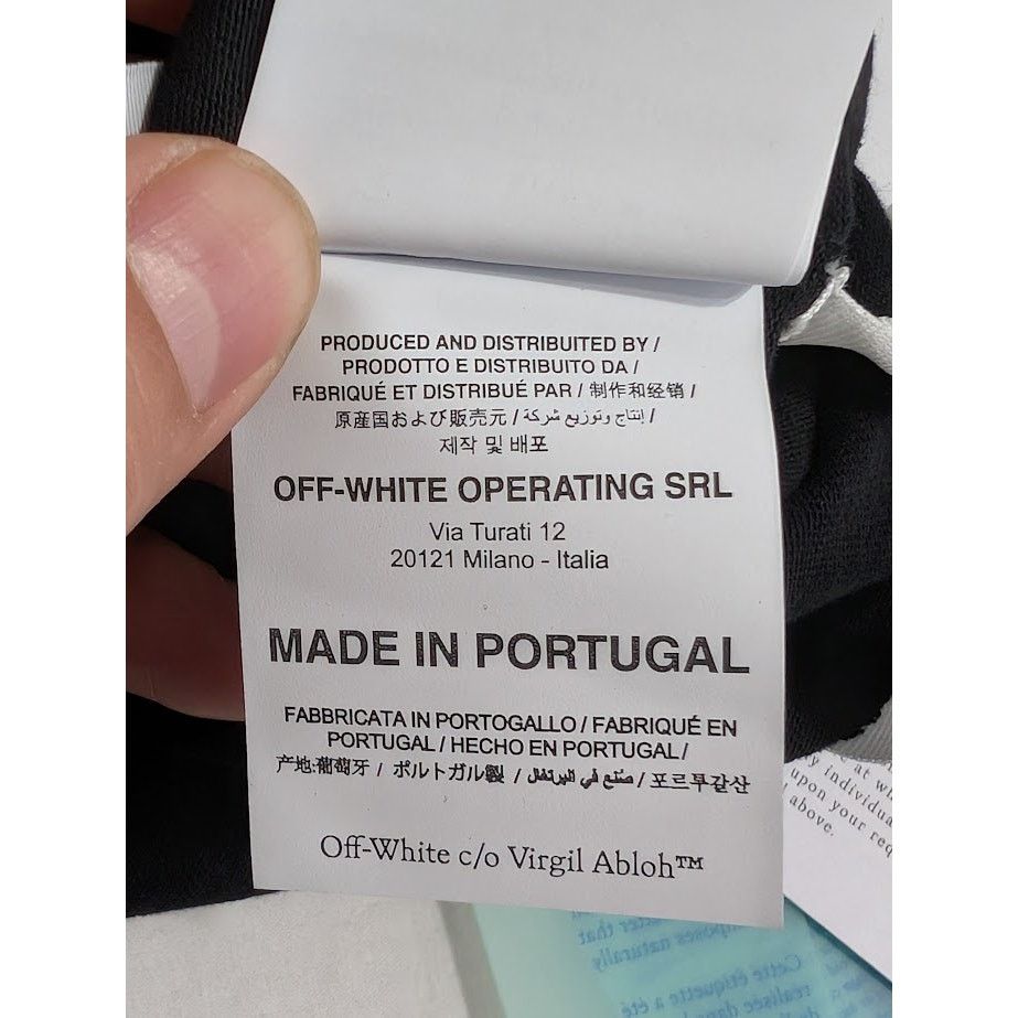 Off-White o1rshd1 Q:2 / Carav Arrow S/S Slim Tee in Black/White Size US XS / EU 42 / 0 - 20 Thumbnail