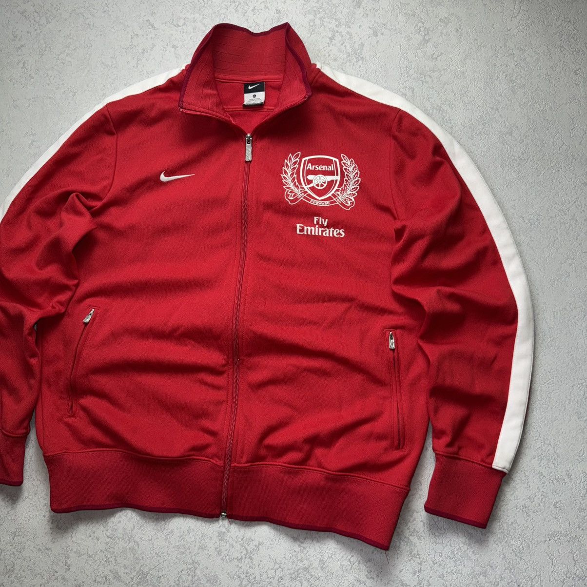 Nike Vintage 2011 Nike Arsenal Football Track Jacket Size US XL / EU 56 / 4 - 3 Thumbnail