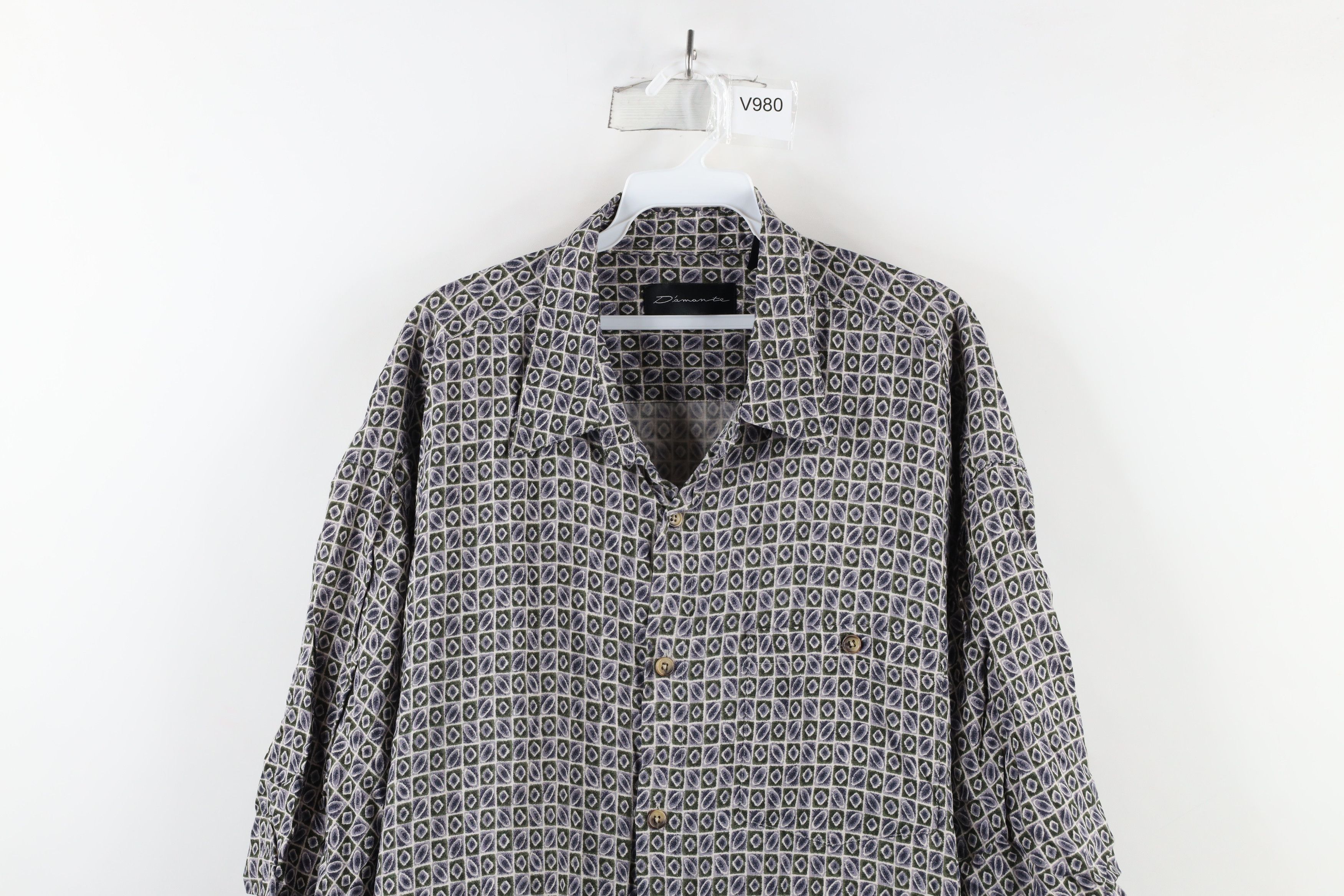 Vintage Vintage 90s Streetwear Rayon Short Sleeve Button Shirt Size US XXL / EU 58 / 5 - 2 Thumbnail