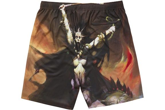 Supreme Supreme X Frank Frazetta Women With Scythe Soccer Shorts Size US 34 / EU 50 - 5 Thumbnail