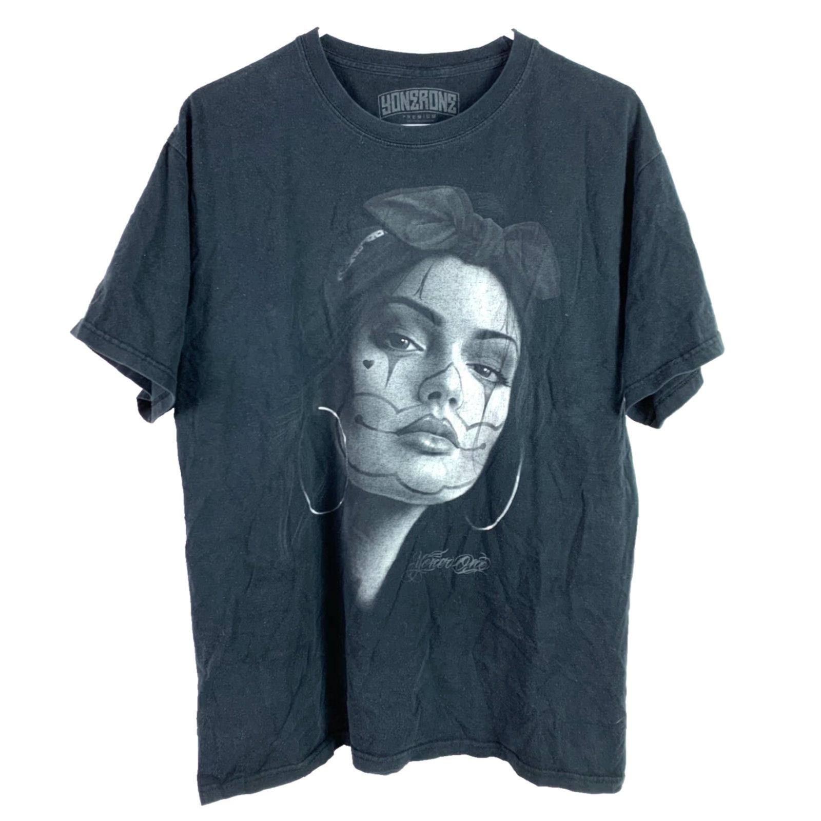 Vintage Yonerone Premium Mexico Streetwear Hype Fashion Black Tee Shirt Unisex L Size US L / EU 52-54 / 3 - 2 Thumbnail