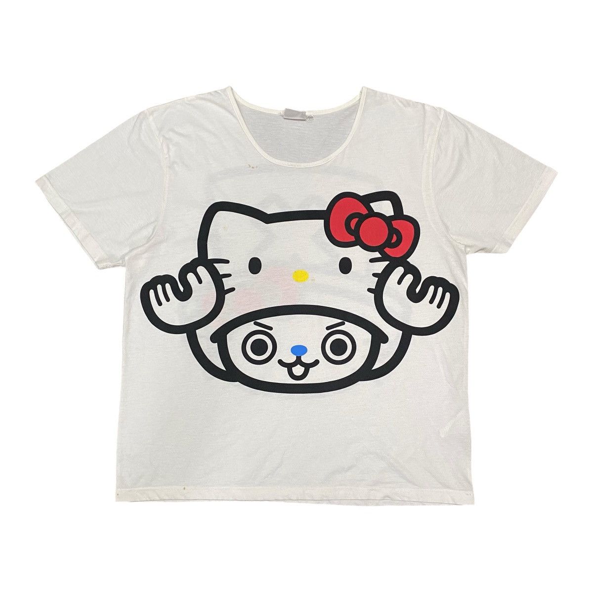 Anime × Cartoon Network × Japanese Brand HELLO KITTY X ONE PIECE CHOPPER ANIME T SHIRT Size US XL / EU 56 / 4 - 1 Thumbnail