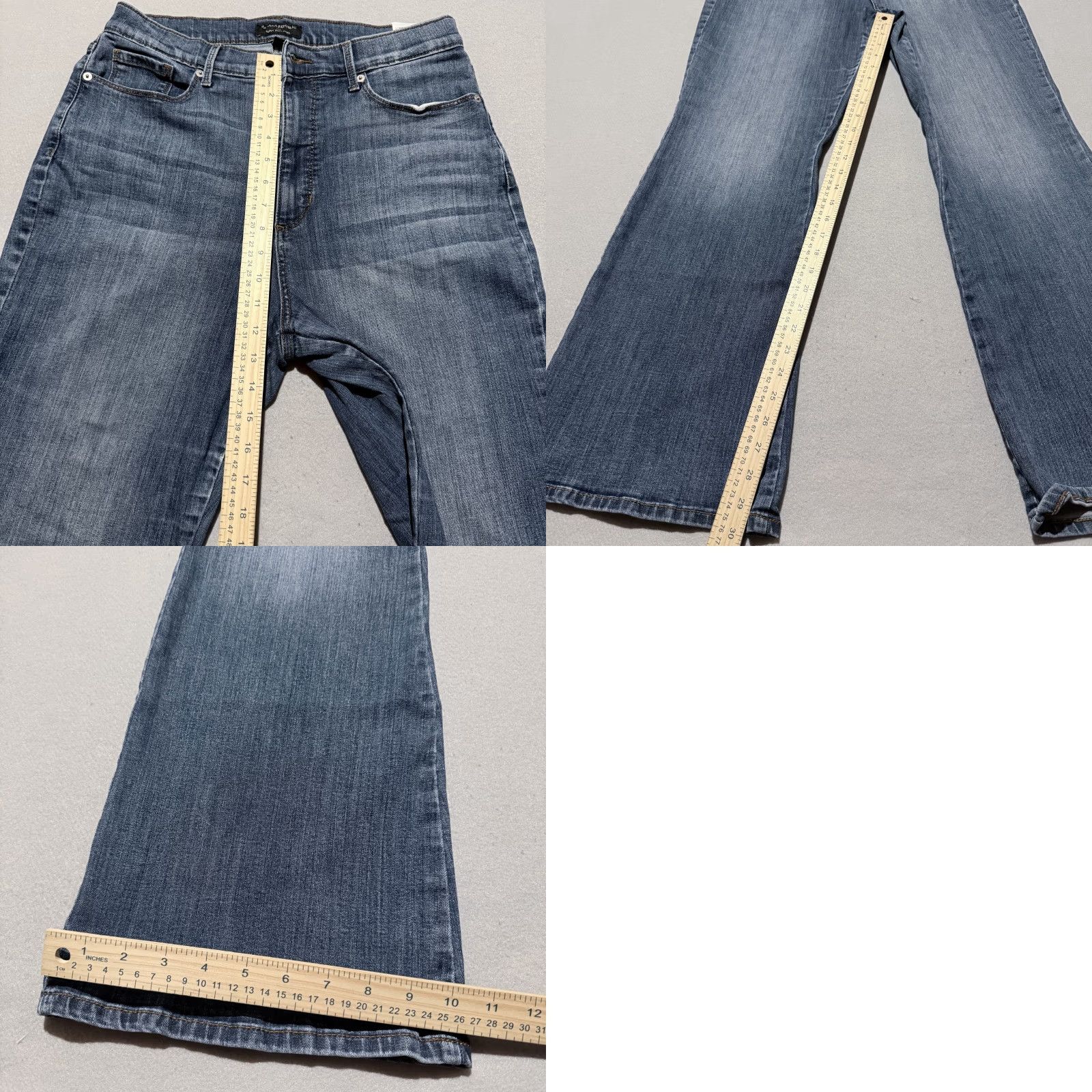 Banana Republic Banana Republic Jeans Women Blue High Rise Curvy Slim Flare Bootcut 14 Denim Vintage No 5-Pocket Modern Start Women Size 36" / US 14 / IT 50 - 9 Thumbnail