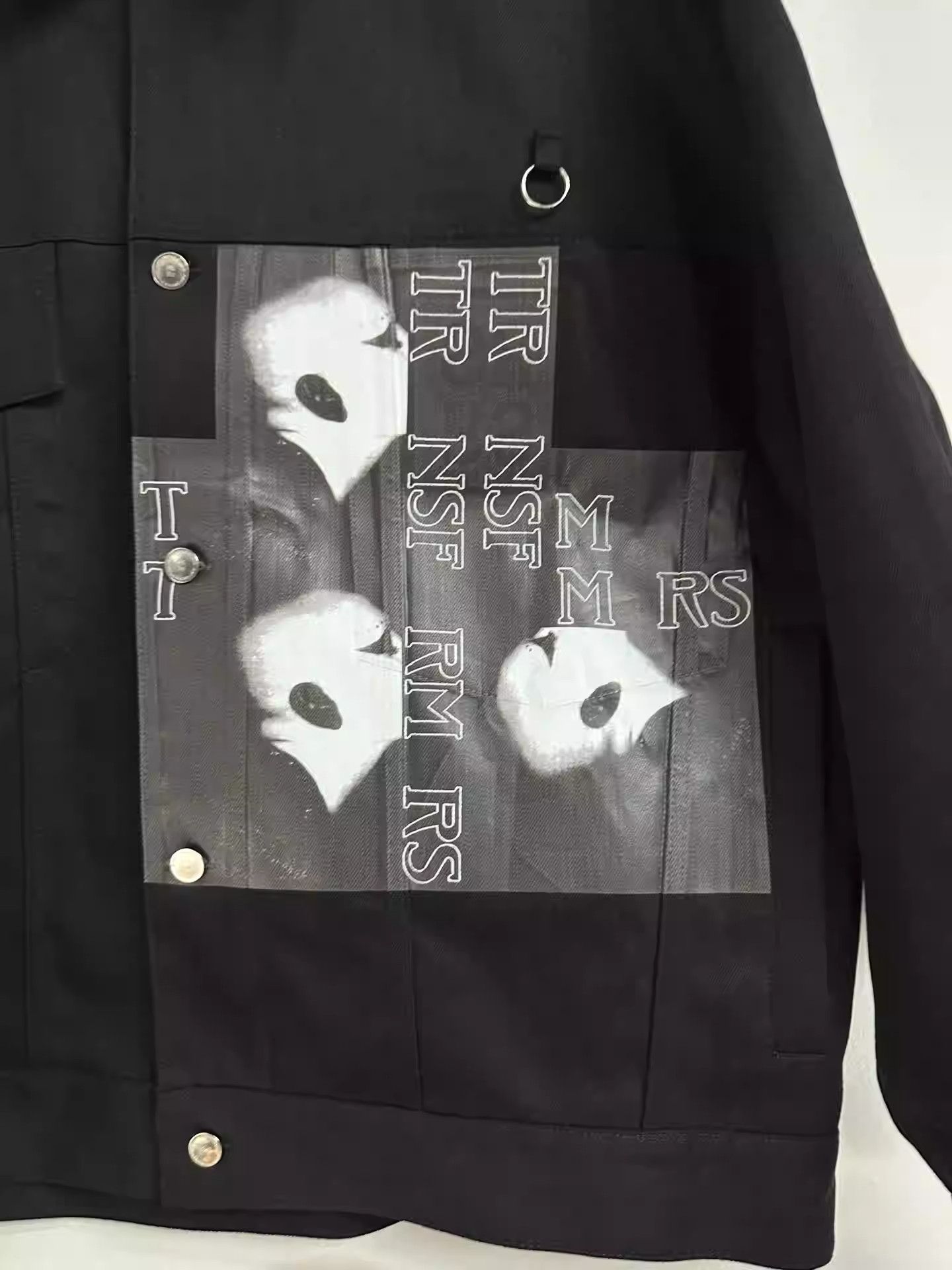 Raf Simons Raf Simons 19SS Silver Ring Print Denim Jacket Size US S / EU 44-46 / 1 - 4 Thumbnail