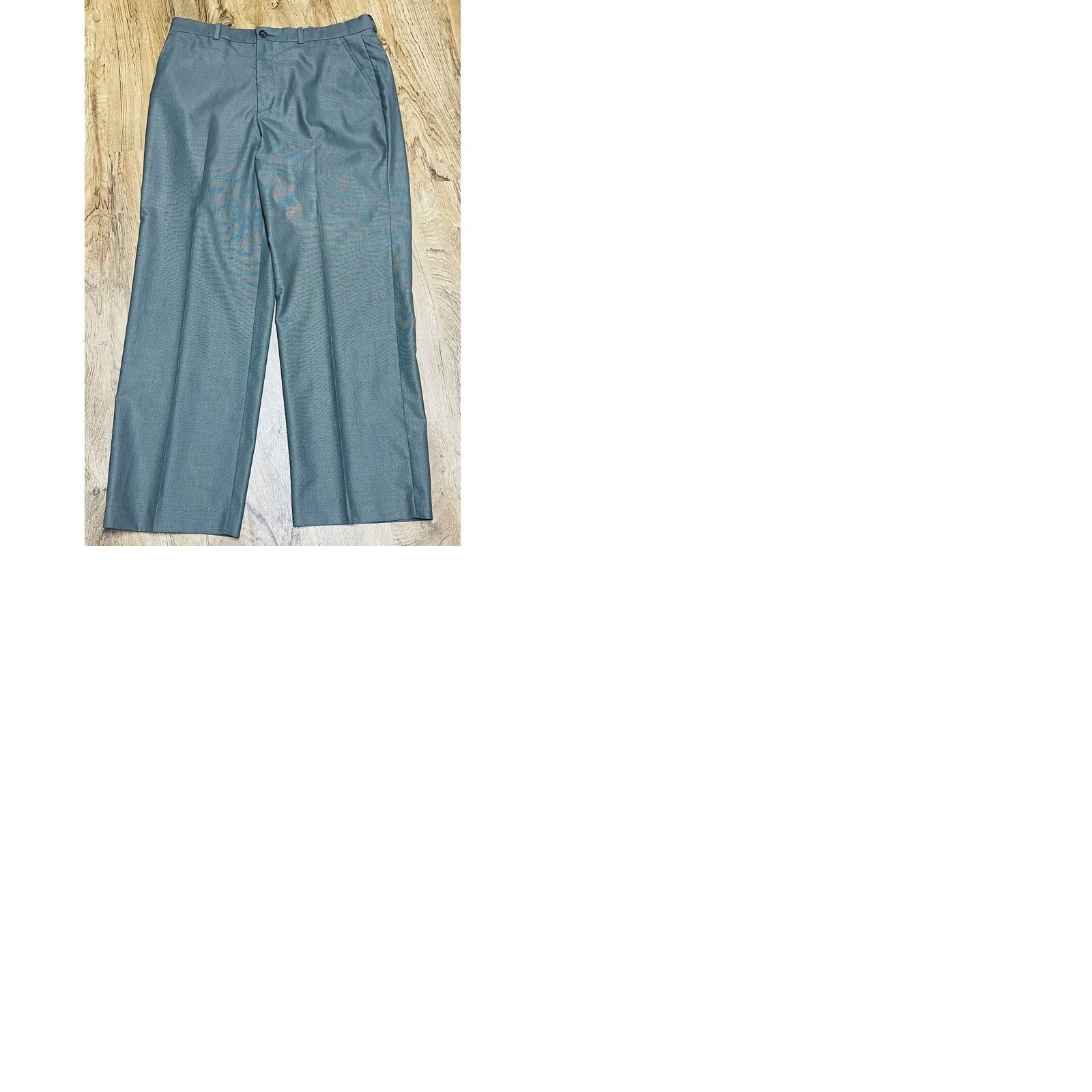 Perry Ellis Perry Ellis Dress Pants Slacks Gray Checkered Straight Leg Sz 34x29 Men’s Regular 34 Inseam 29 Comfort Classic Vintage: No Size US 34 / EU 50 - 9 Thumbnail