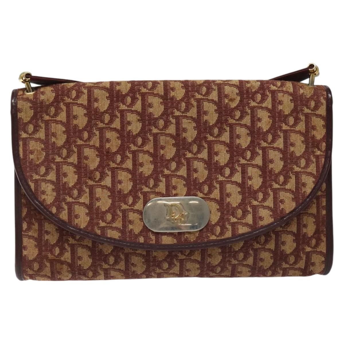 Trotter Beige Canvas Shoulder Bag (Pre-Owned)