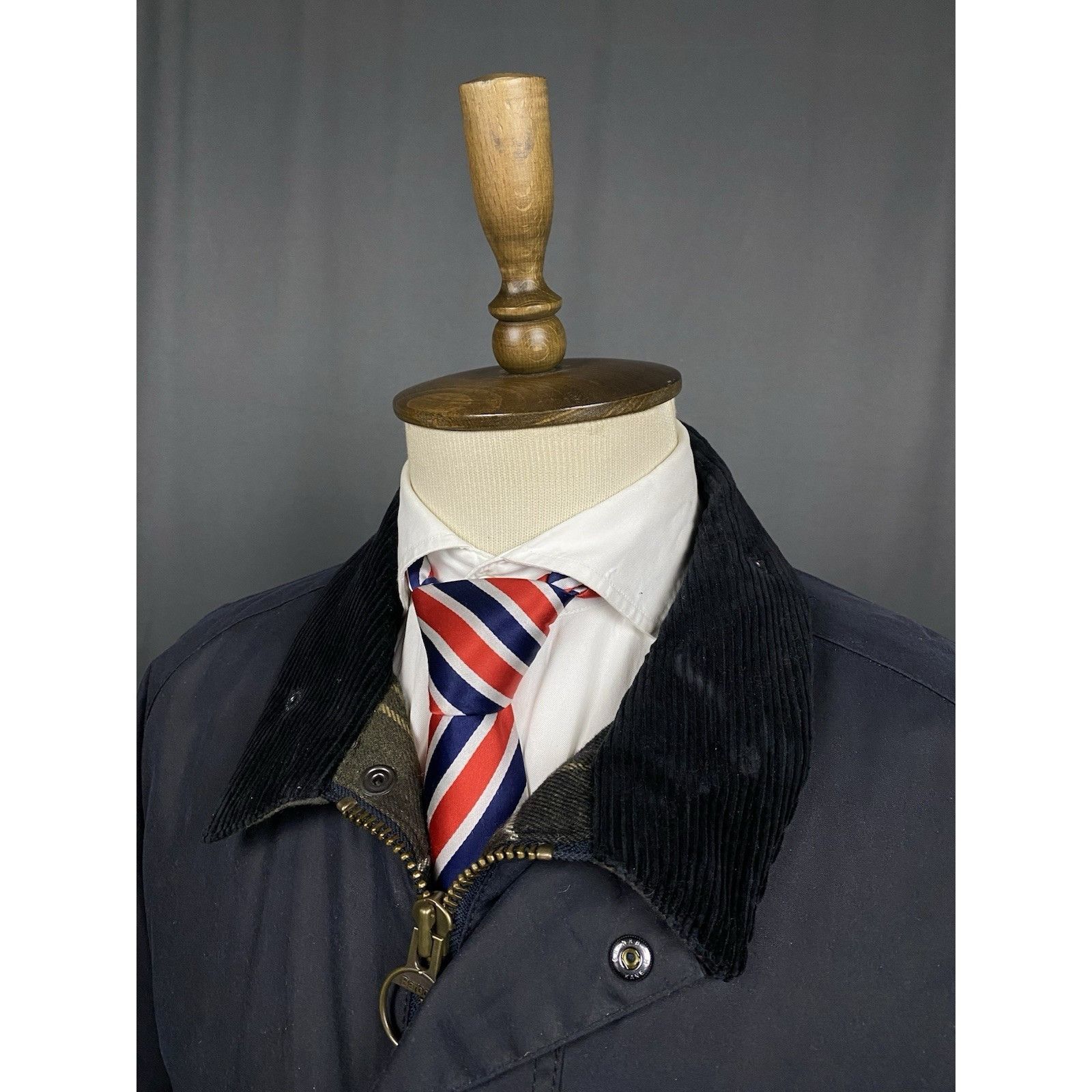 Barbour MINT! Barbour Rufford Men's Blue Waxed Insulated Motorcycle Size US XXL / EU 58 / 5 - 5 Thumbnail