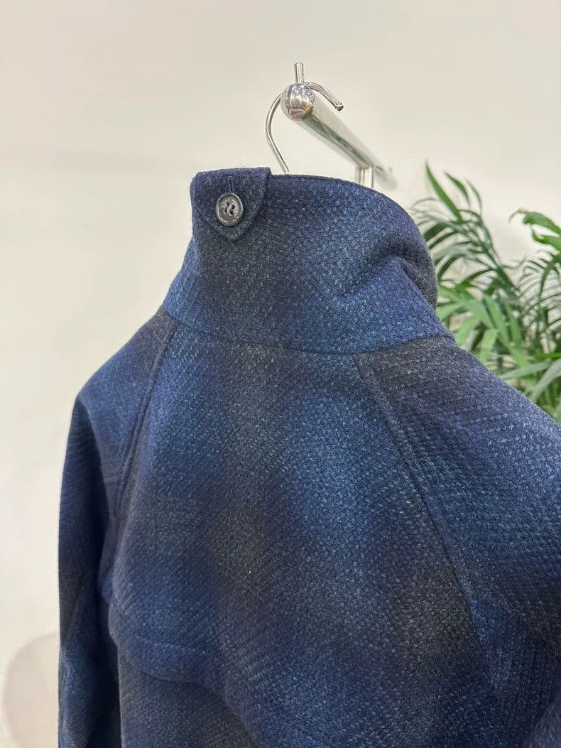 Loro Piana LORO PIANA Blue and black checkered cashmere coat Size XS / US 0-2 / IT 36-38 - 6 Thumbnail