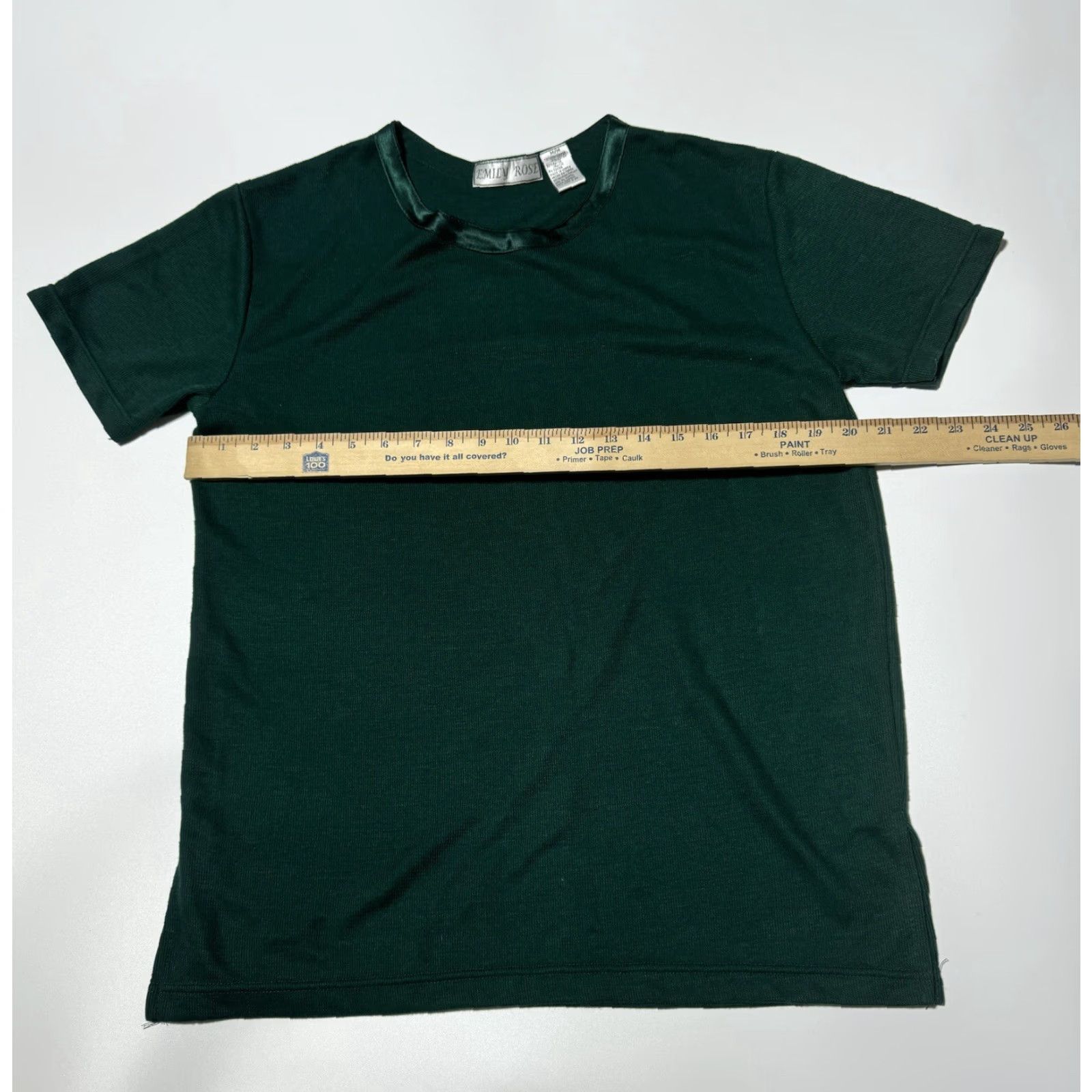 Vintage VINTAGE Emily Rose T-Shirt Shirt Women M Green Satin Neck 80s 90s Christmas Holiday Whimsigoth Retro Korea Ribbed Size M / US 6-8 / IT 42-44 - 3 Thumbnail