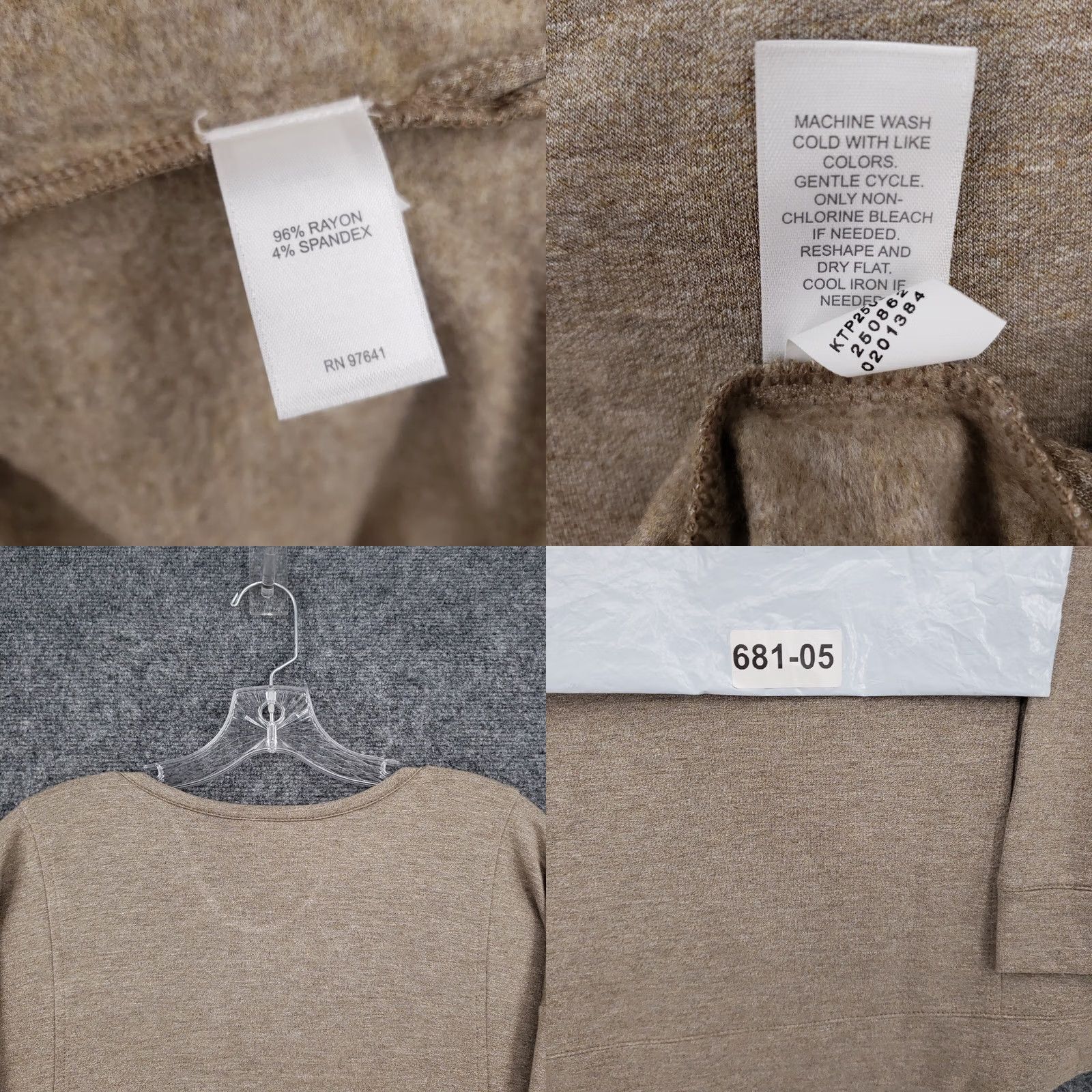 J. Jill J. Jill Sweater Womens M Medium Petite Brown Fleece Pullover V Neck Size M / US 6-8 / IT 42-44 - 8 Thumbnail