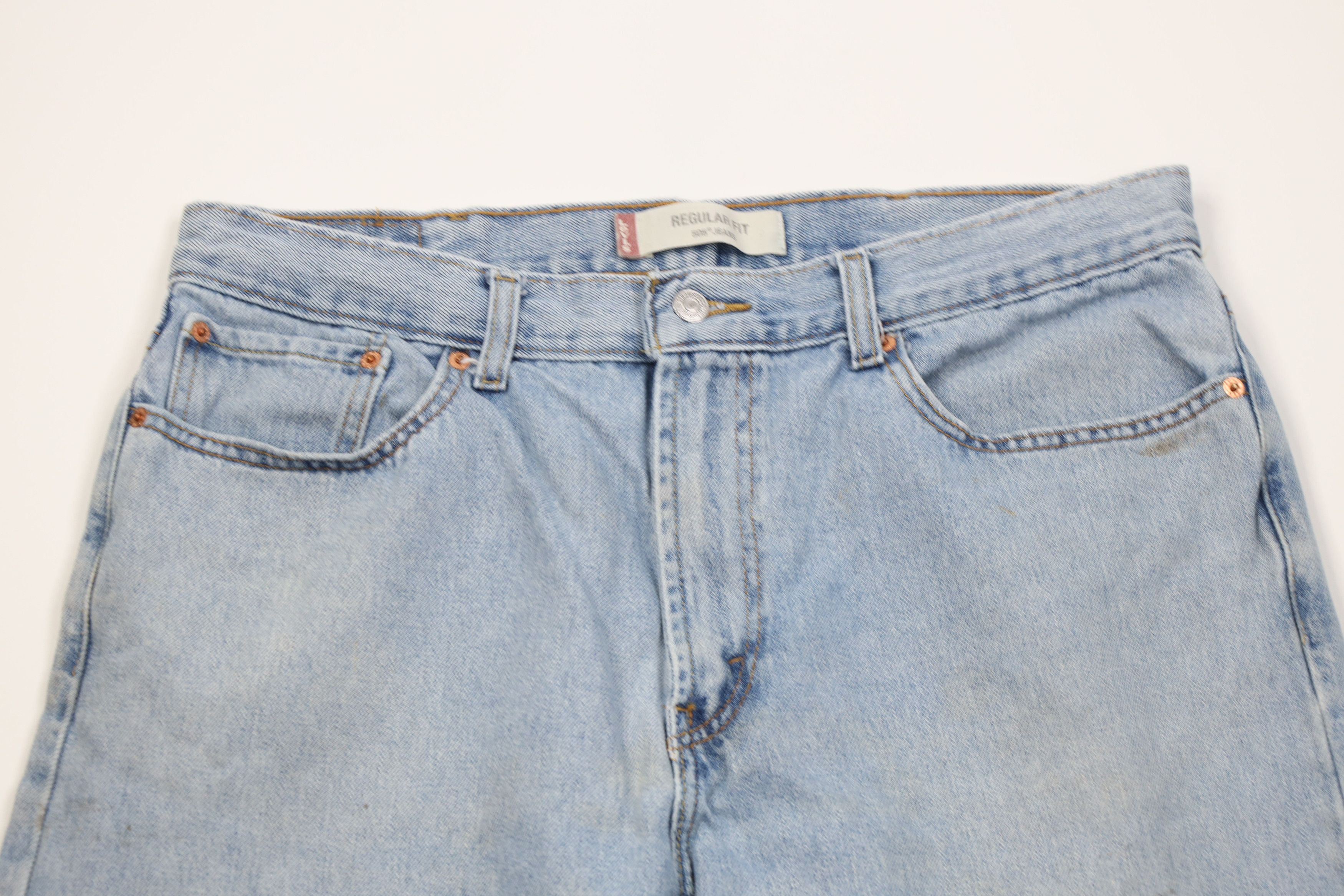 Levi's Vintage Y2K 2004 Levis 505 Regular Straight Leg Jeans Blue Size US 38 / EU 54 - 2 Thumbnail