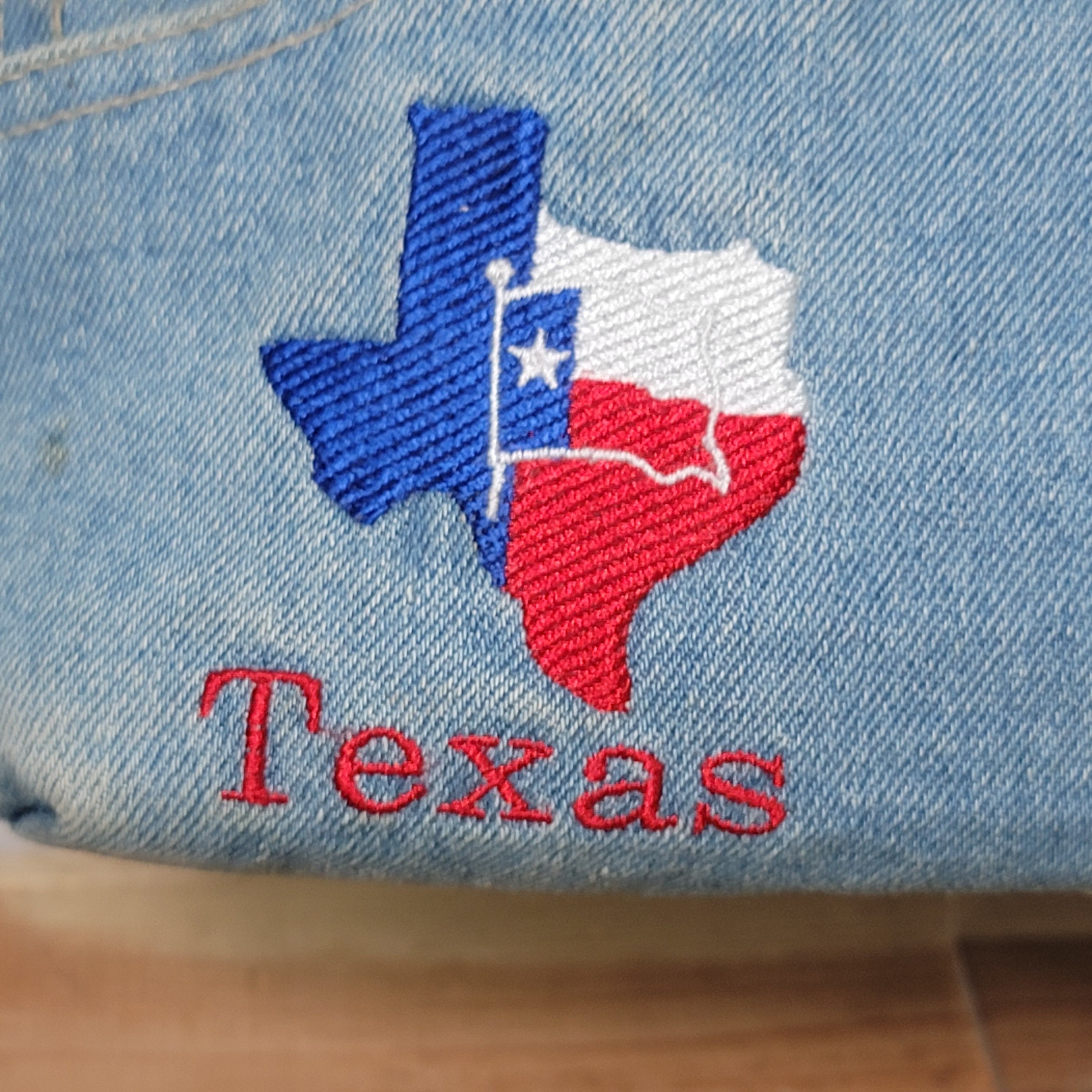 Other Texas Denim Jeans Western Purse w/ Beaded Handles Size ONE SIZE - 2 Thumbnail