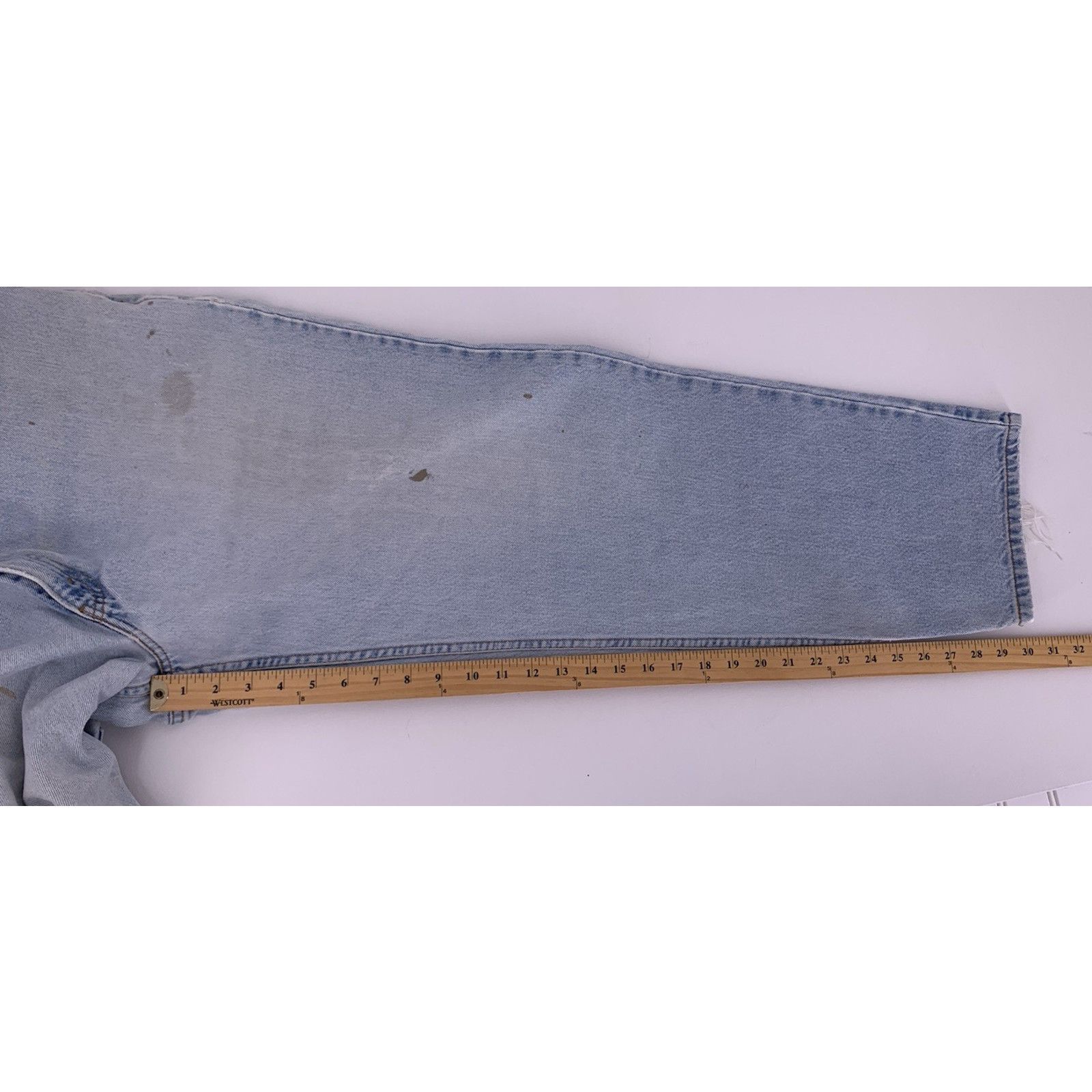 Levi's VTG Levi’s 550 Jeans 38x30 Blue Relaxed Fit USA Thrashed Size US 38 / EU 54 - 12 Thumbnail