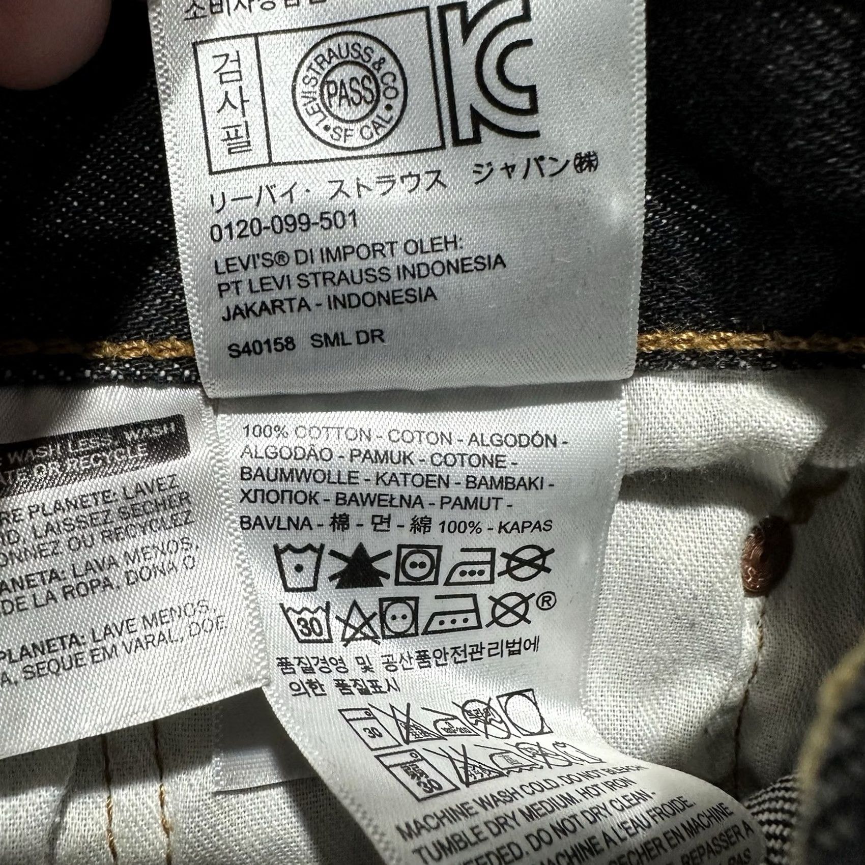 Levi's Levis 501 Original Fit Jeans Gray Denim Button Fly Mens 38x30 (36x29) GUC Size US 38 / EU 54 - 4 Thumbnail