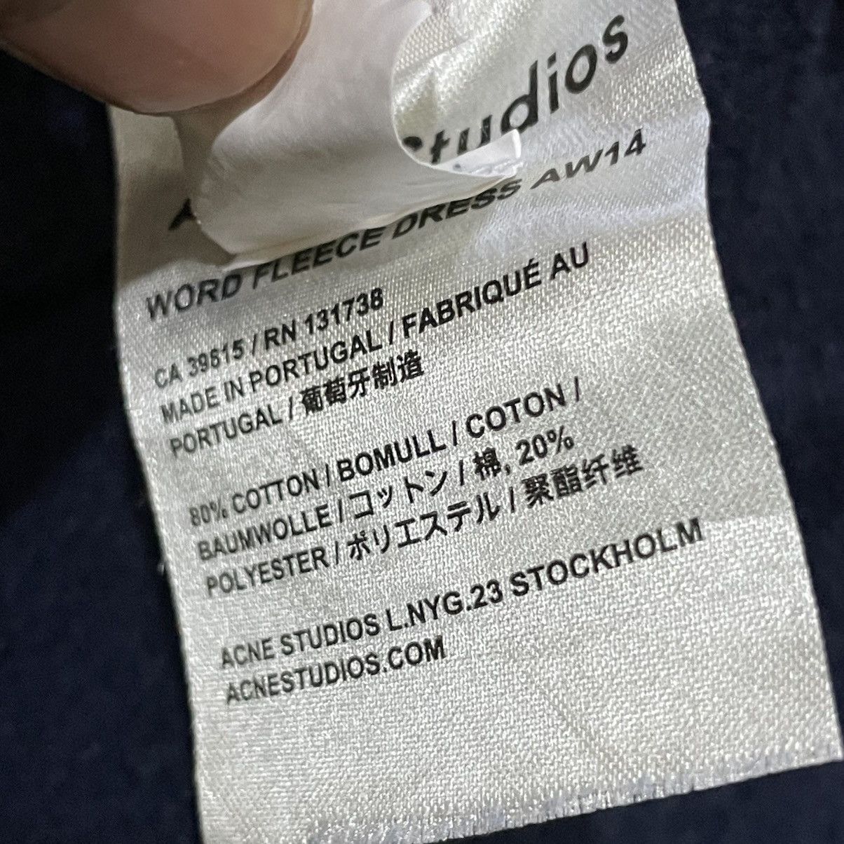Acne Studios Acne Studios AW14 Word Fleece Dress Size S / US 4 / IT 40 - 9 Thumbnail