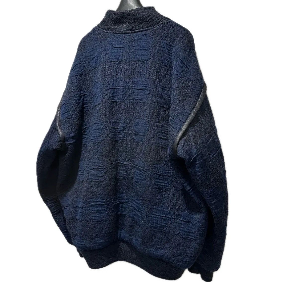 Issey Miyake 1980's ISSEY MIYAKE MEN Reversible Knit Bomber Size US L / EU 52-54 / 3 - 6 Thumbnail