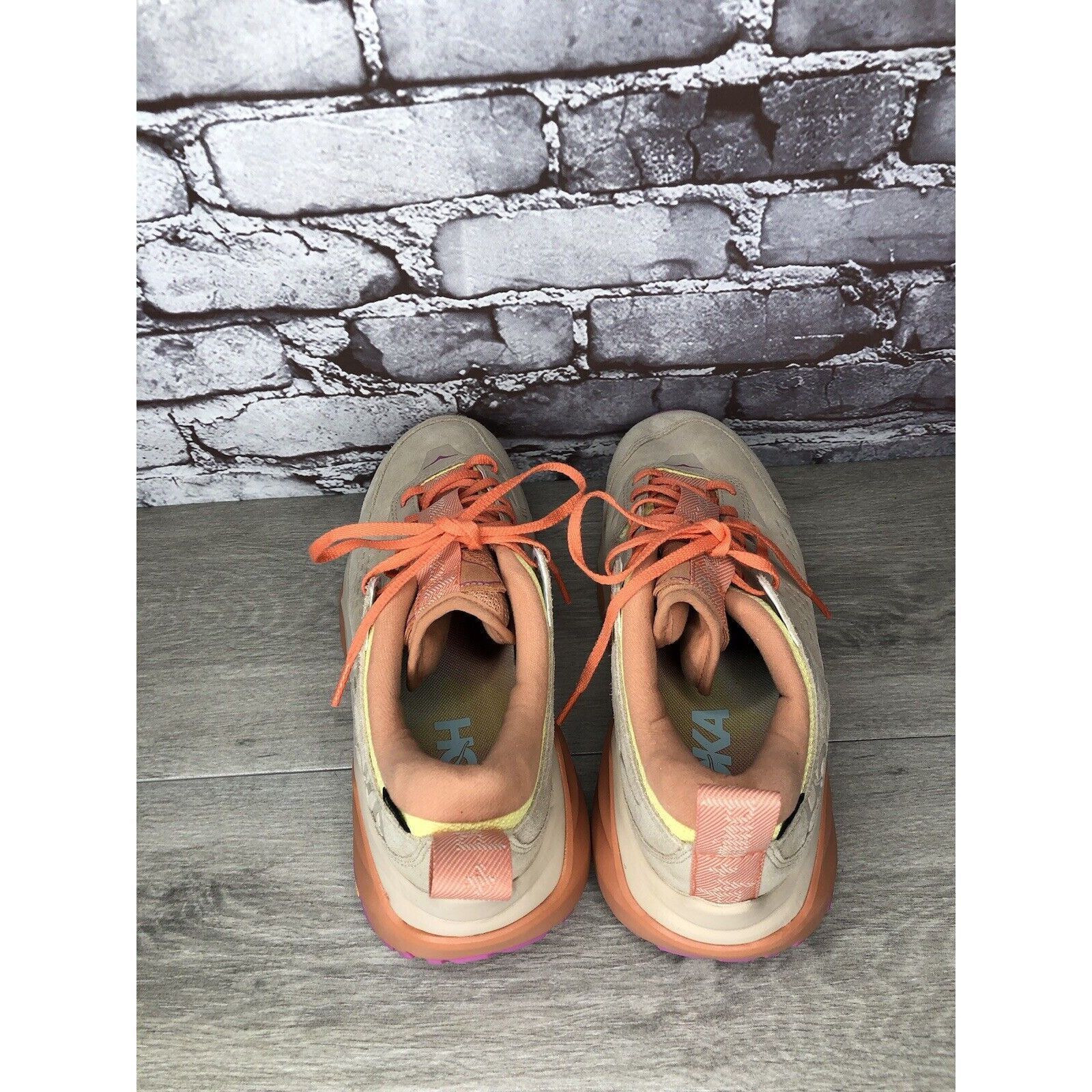 Hoka Kaha Low GTX Mental Health Hiking Sand Sun Baked Orange