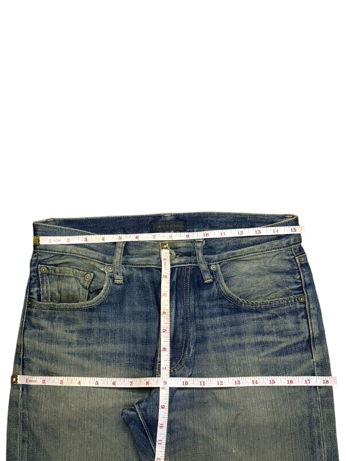 Uniqlo SALES🔥Vintage Japanese Uniqlo Mud Wash Distressed Jeans Size US 31 - 12 Thumbnail