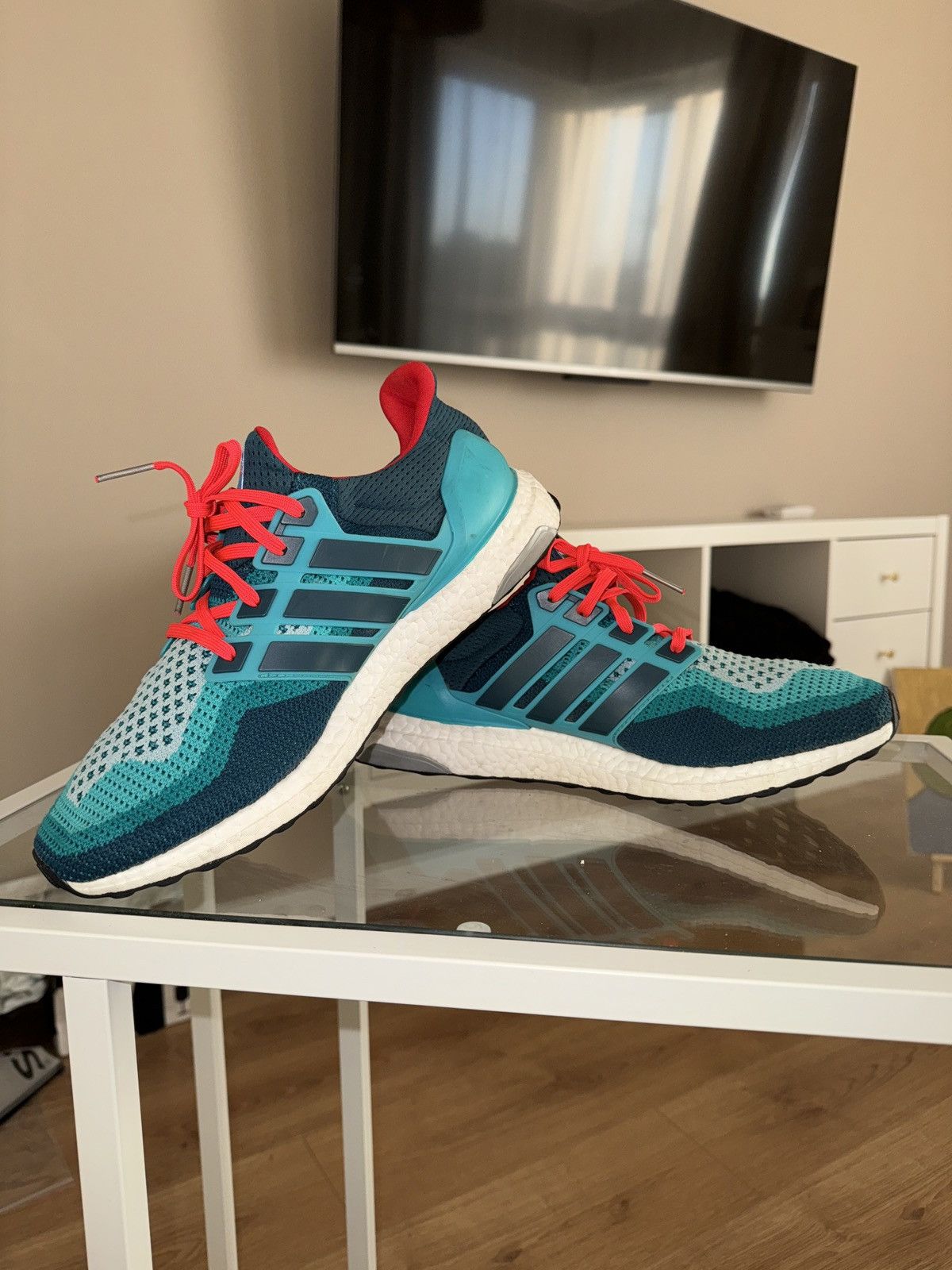 Adidas × Vintage adidas Ultra Boost 2.0 Mineral Green 2015 Size US 11.5 / EU 44-45 - 8 Thumbnail