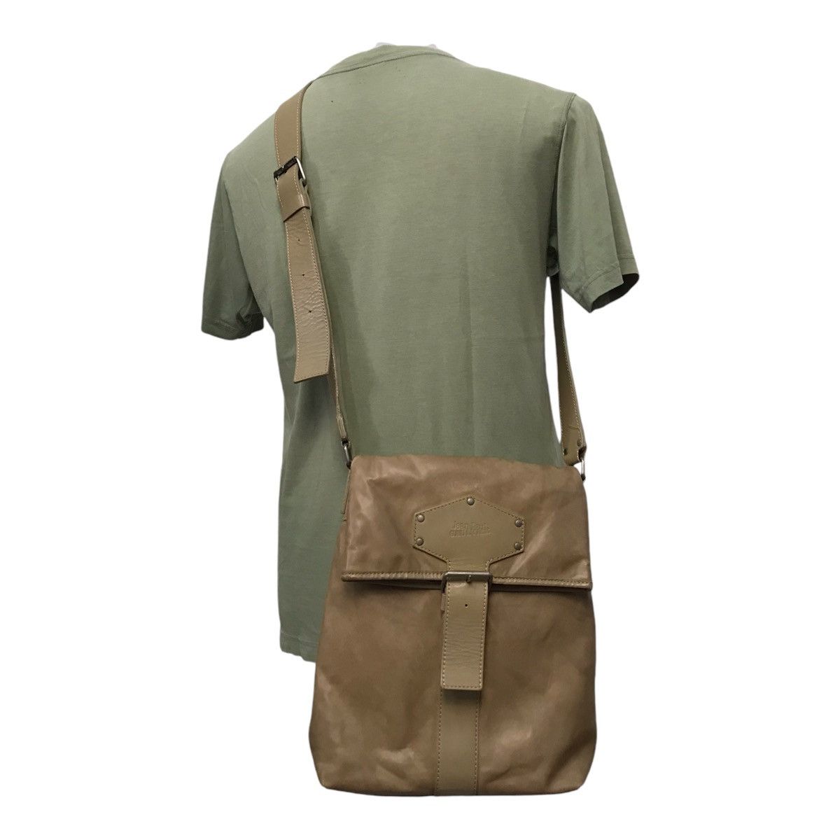Japanese Brand × Jean Paul Gaultier Jean paul Gaultier Cream Sling Bag Size ONE SIZE - 2 Thumbnail