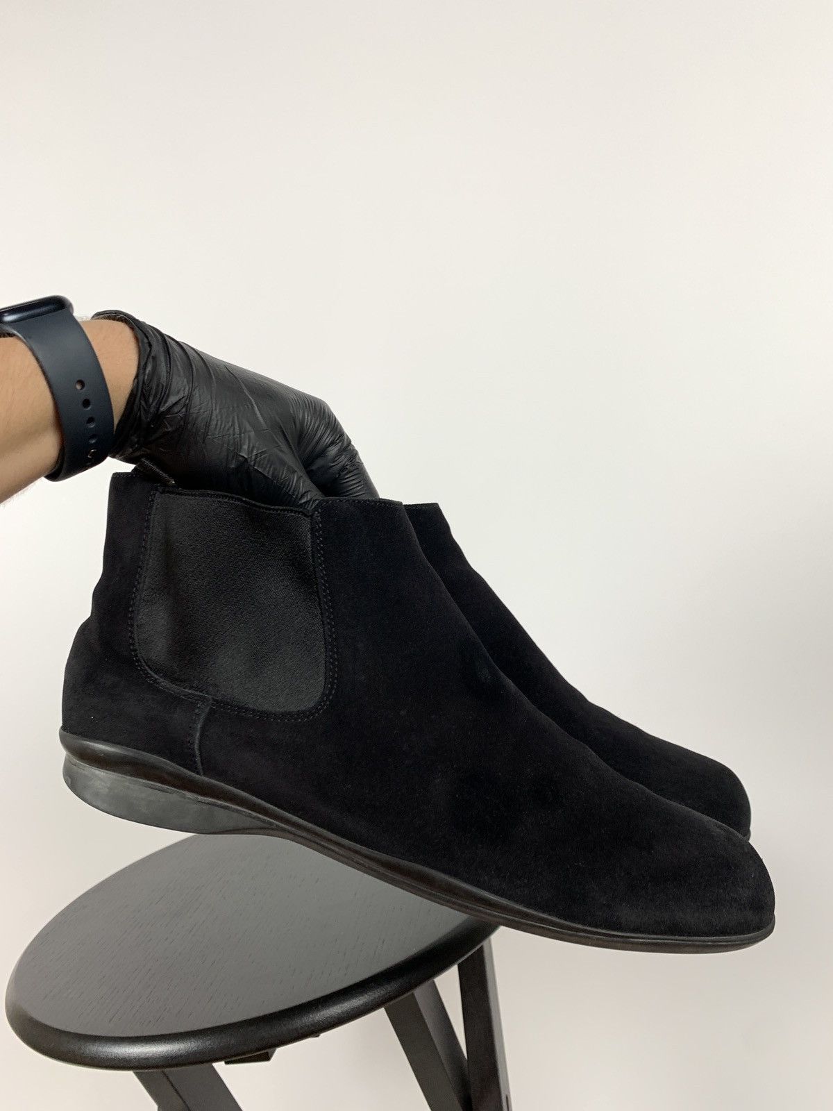 Prada Vintage Prada Black Leather Boots Size US 7 / EU 40 - 6 Thumbnail