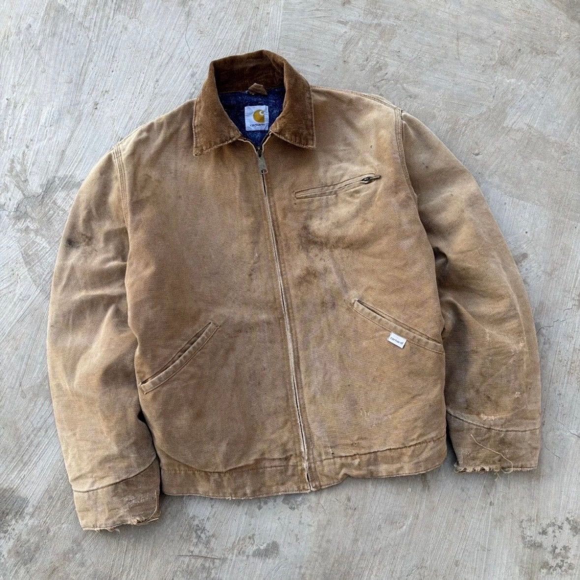 Carhartt Vintage 90s Faded Carhartt Detroit Jacket BRN Size US M / EU 48-50 / 2 - 1 Thumbnail