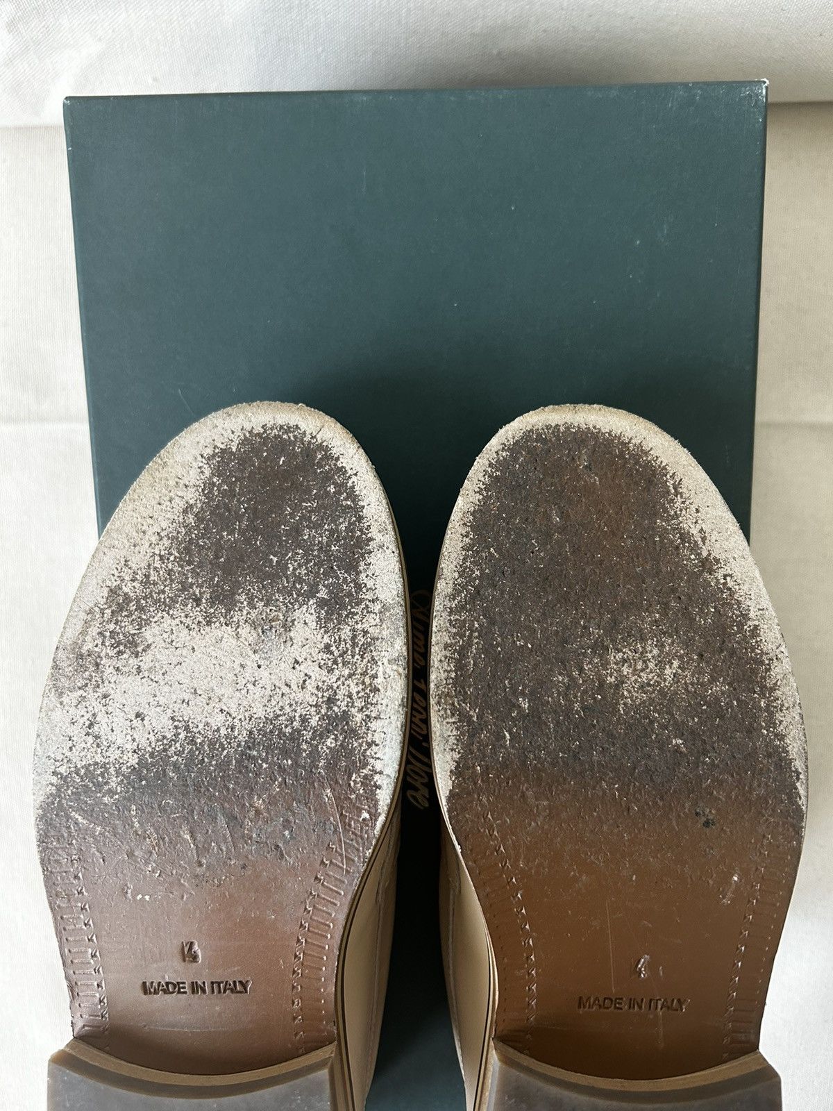 Aime Leon Dore Aime Leon Dore - Cream Raffia Loafers - 4M Size US 5.5 / IT 35.5 - 10 Thumbnail
