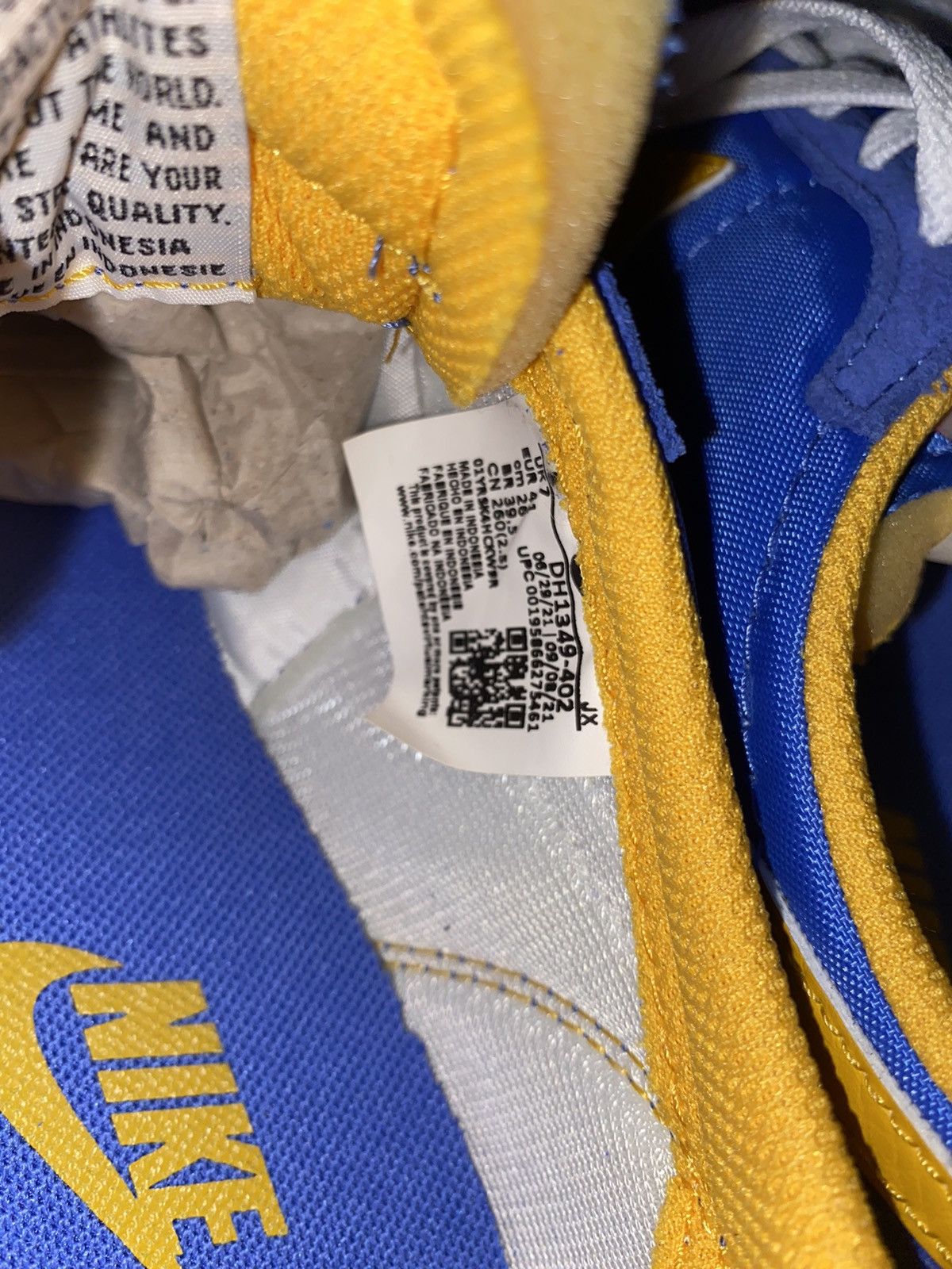 Nike Nike Waffle Trainer 2 Medium Blue University Gold Size US 8 / EU 41 - 6 Thumbnail