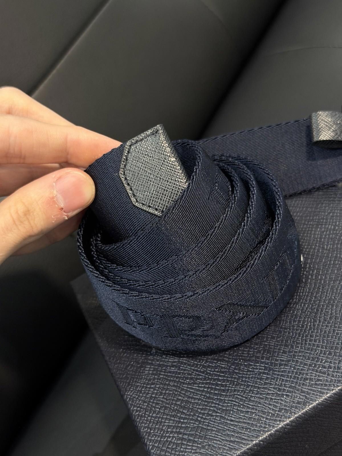 Prada PRADA Men's Belt Metal Blue 100% Authentic $650 Brand New Size ONE SIZE - 11 Thumbnail