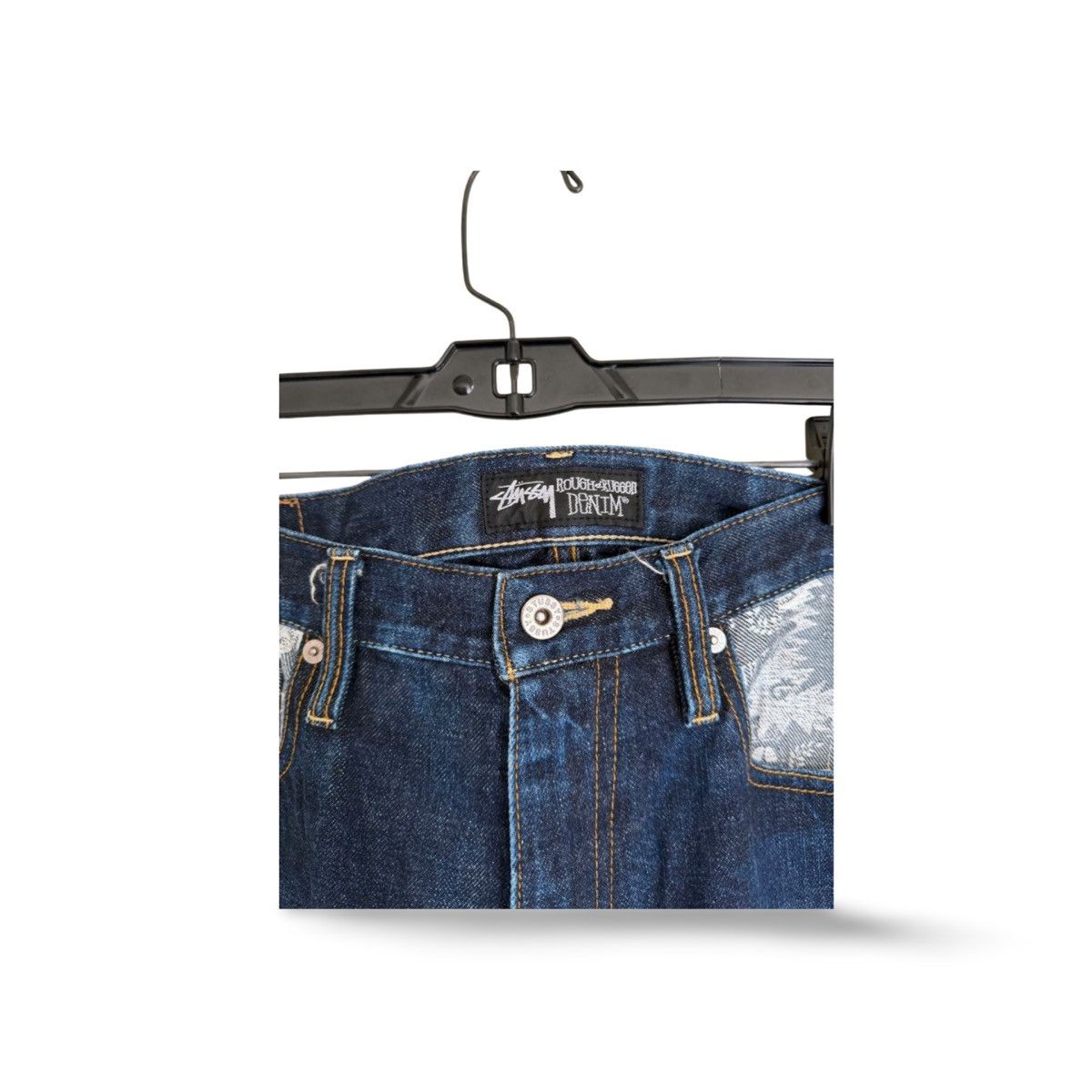 Stussy Vintage Stussy Japan "Increase the Peace" Denim Pants Size US 36 / EU 52 - 11 Thumbnail