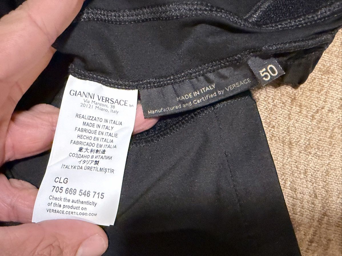 Versace Versace Tech Pants Black Mesh Panel Zip Made in Italy L Size US 34 / EU 50 - 10 Thumbnail
