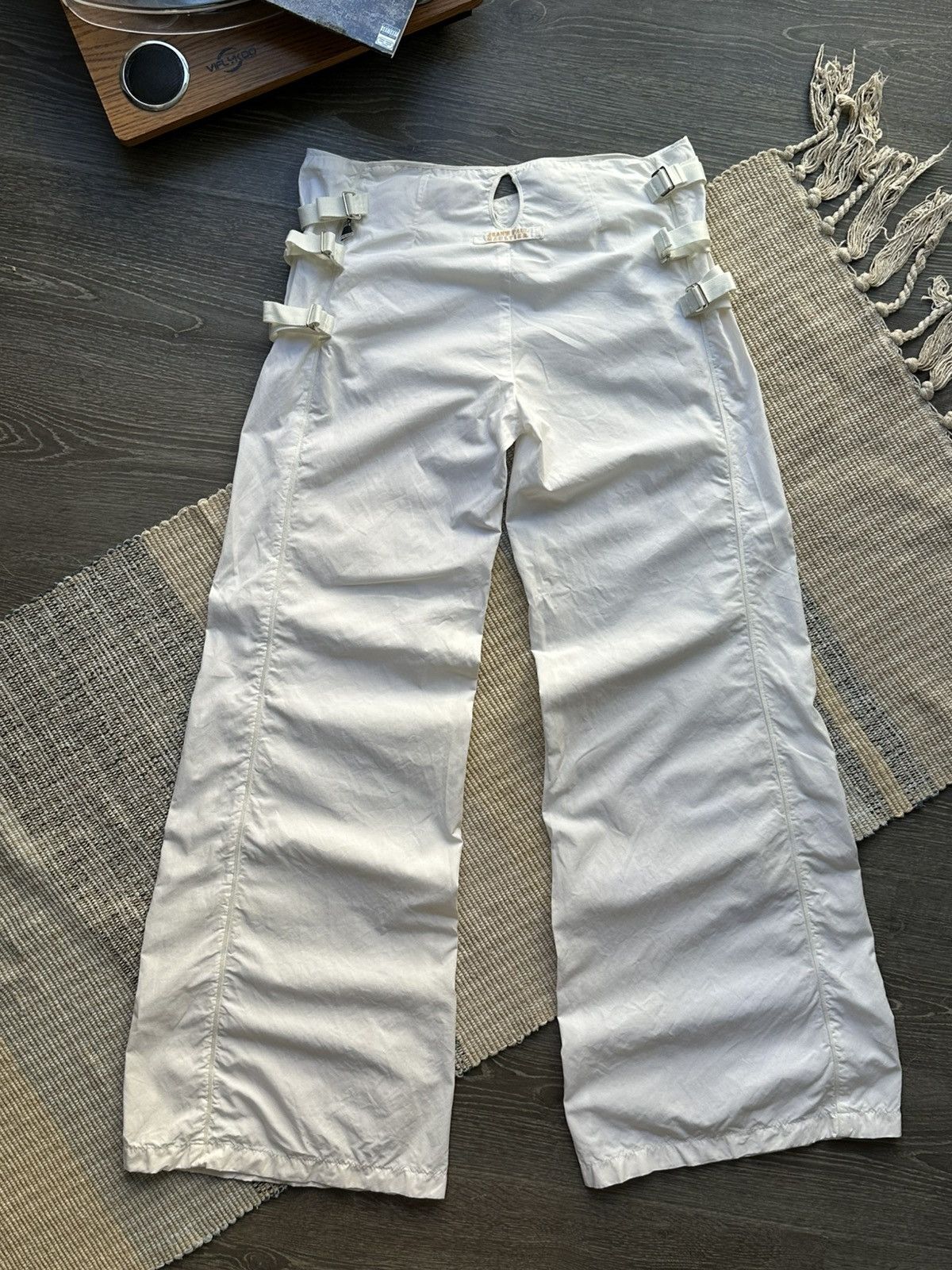 Jean Paul Gaultier Jean Paul Gaultier Jeans Wide Leg Straped Vintage Archive Size 26" / US 2 / IT 38 - 7 Thumbnail