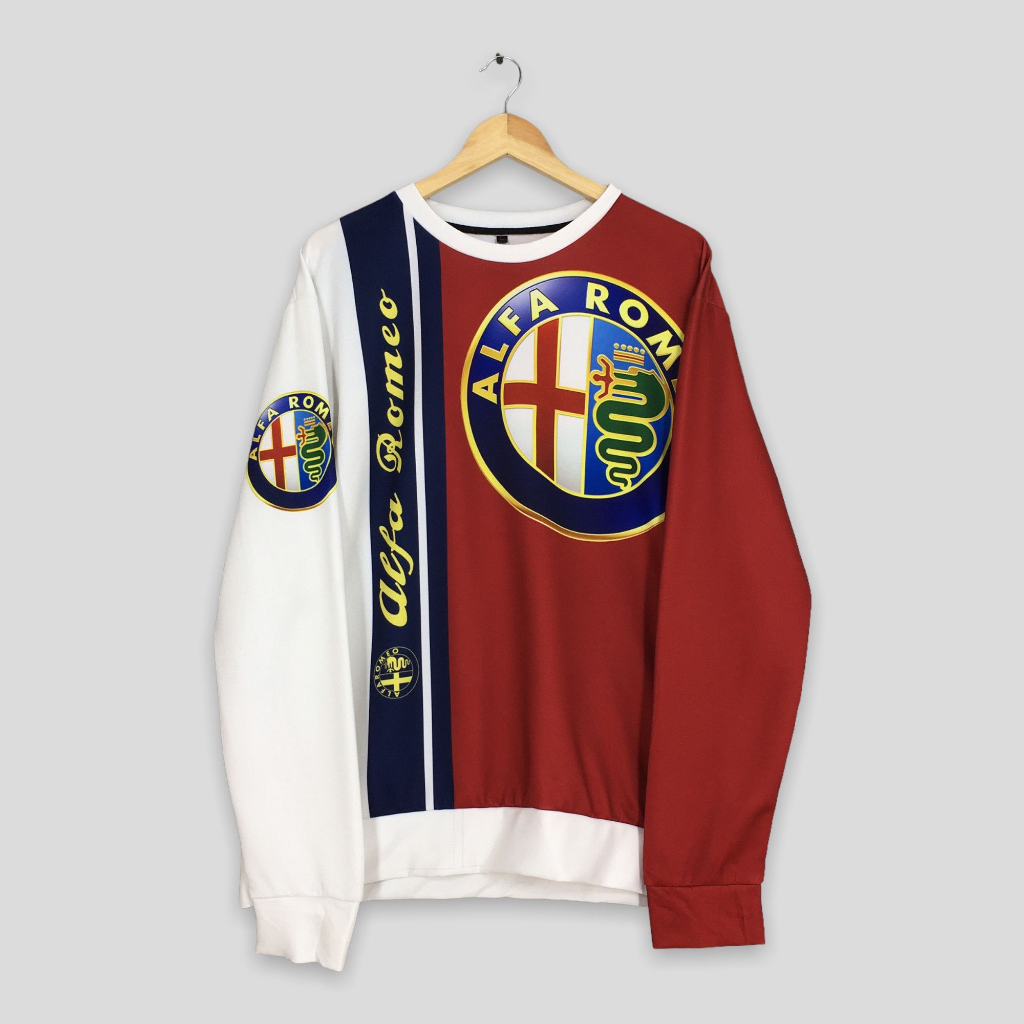 Vintage Vintage Y2K Alfa Romeo Automobiles Polyester Sweater Large Size US L / EU 52-54 / 3 - 1 Thumbnail