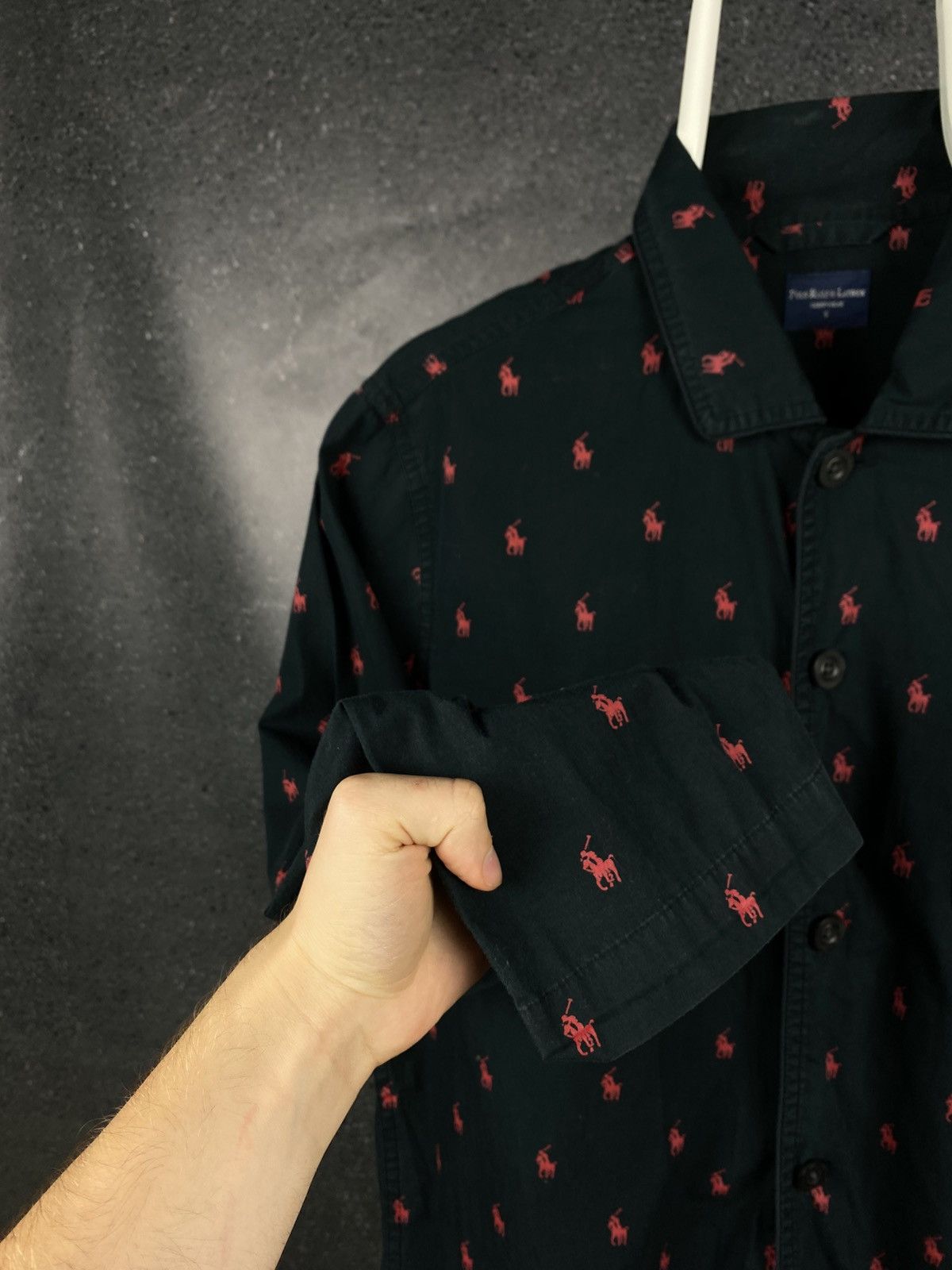 Polo Ralph Lauren Vintage Polo Ralph Lauren Monogrammed Shirt Long Sleeve Size US S / EU 44-46 / 1 - 3 Thumbnail