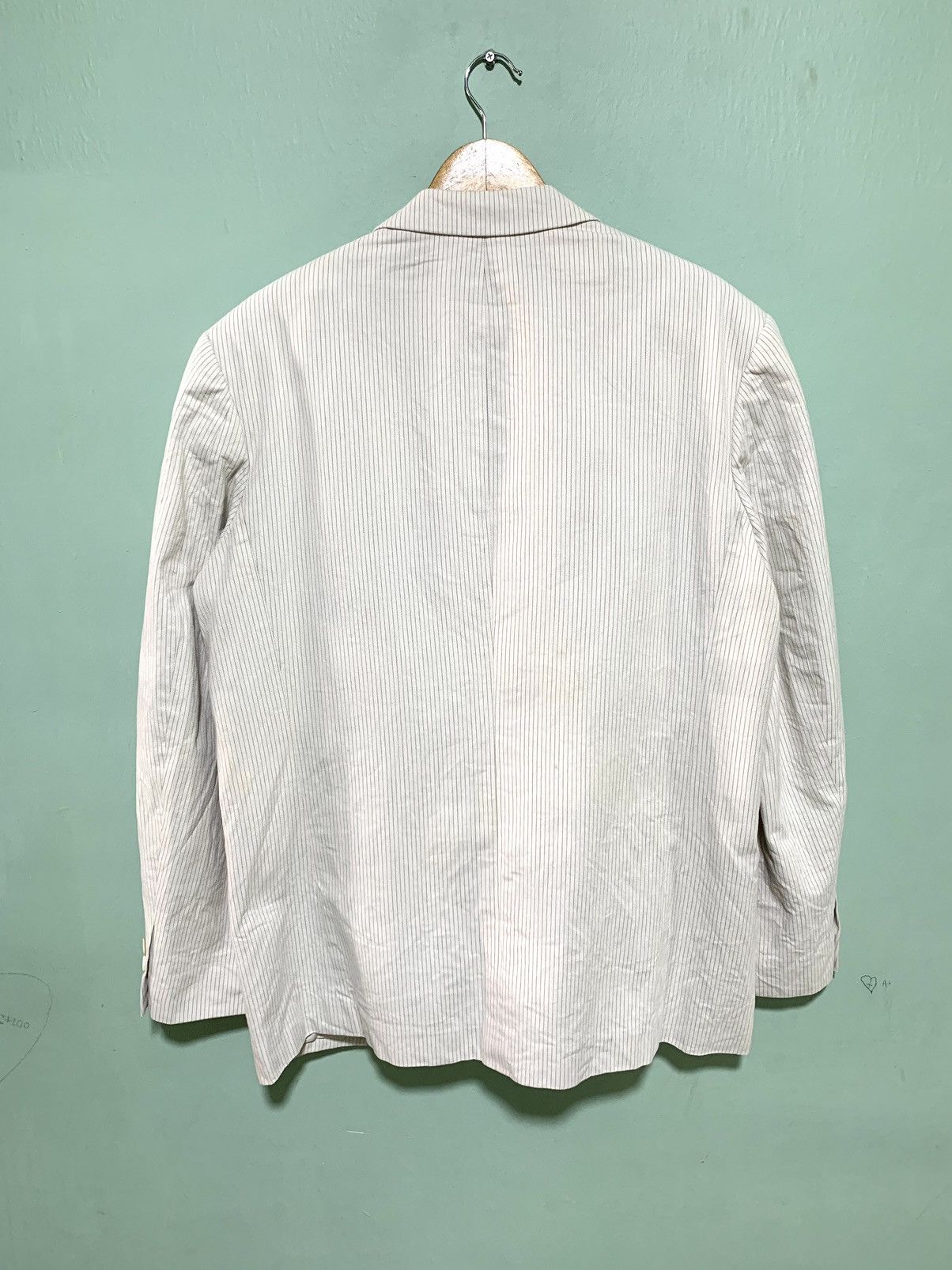 Vintage × Y's × Yohji Yamamoto Vintage Y’s for men stripe blazer Size US L / EU 52-54 / 3 - 2 Thumbnail