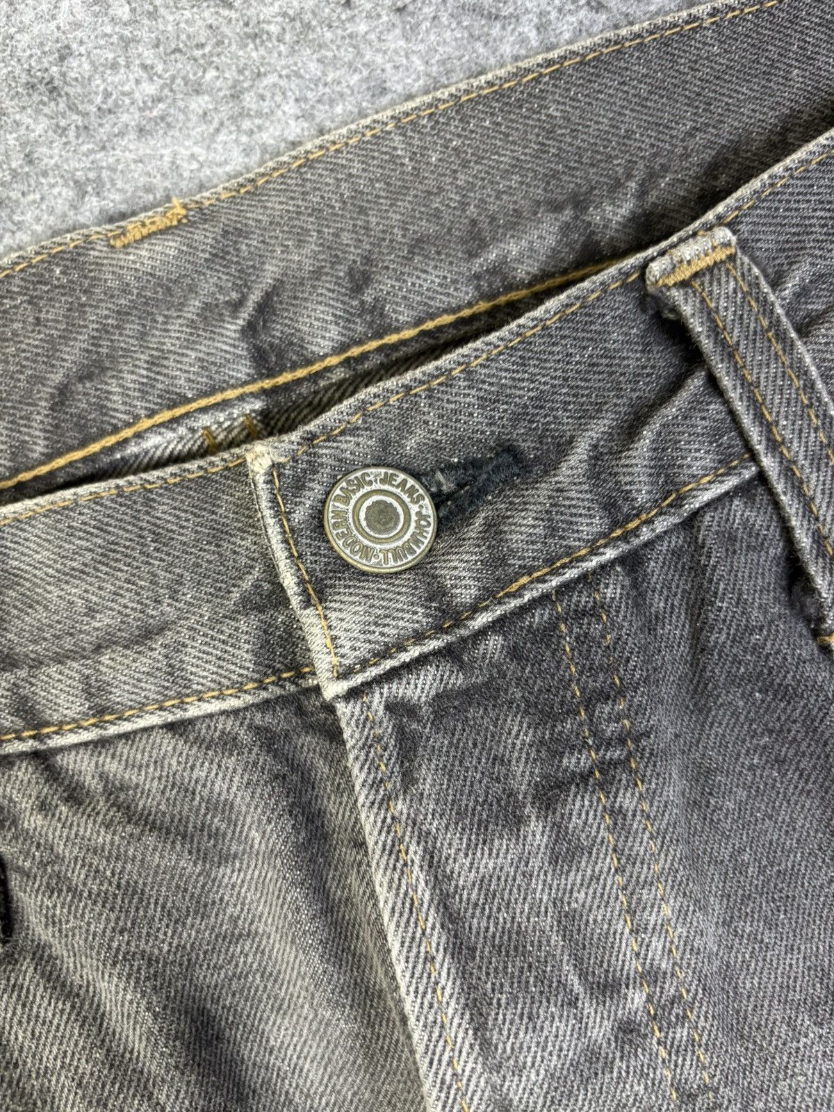 Japanese Brand Vintage John Bull Japan Black Wash Selvedge Denim K168 Size US 30 / EU 46 - 3 Thumbnail