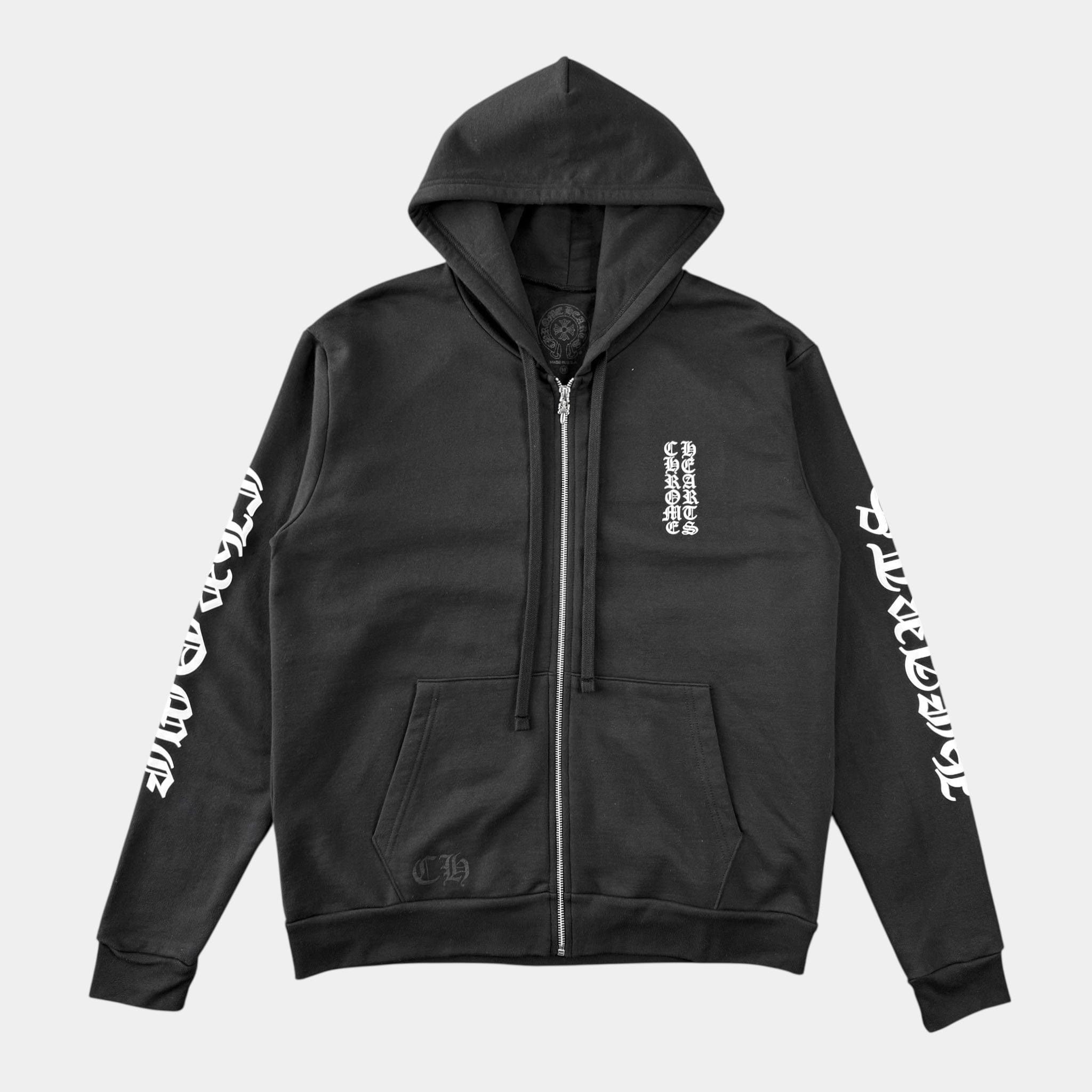 Chrome Hearts Vertical Logo Hoodie | Grailed
