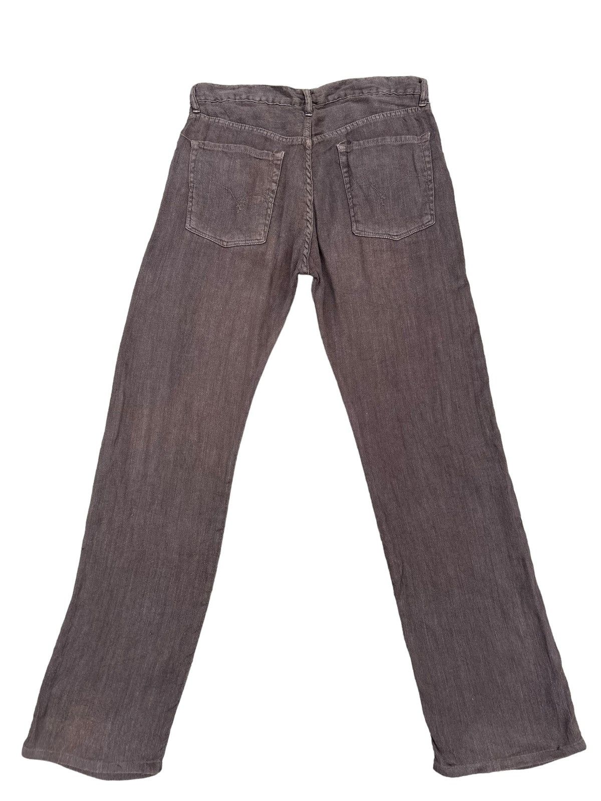 45rpm Vintage 45rpm Japan Brown Linen Jeans Size US 31 - 12 Thumbnail