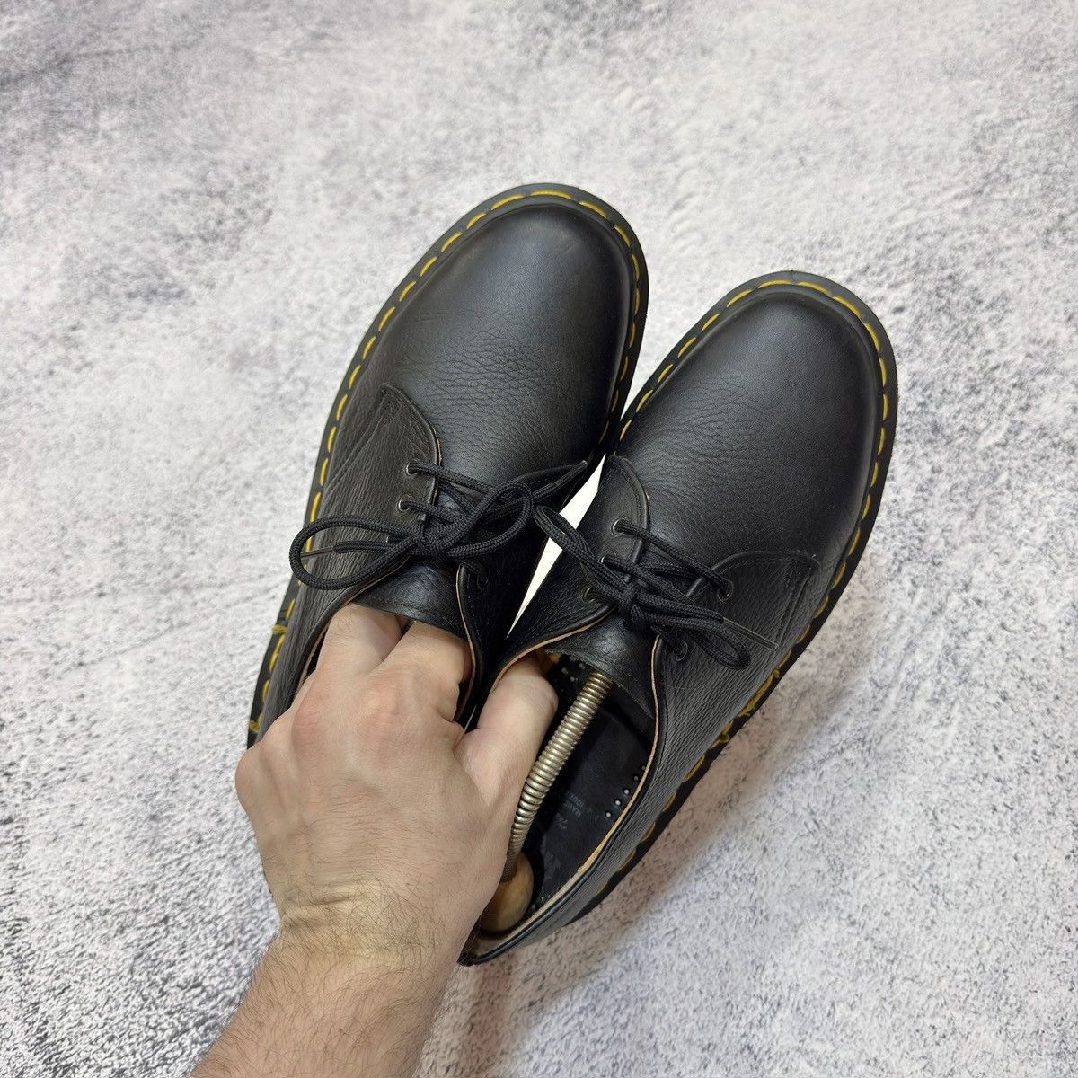 Dr. Martens Dr. Martens England Black Leather Derbies US9 UK8 EU42 27cm Size US 9 / EU 42 - 11 Thumbnail