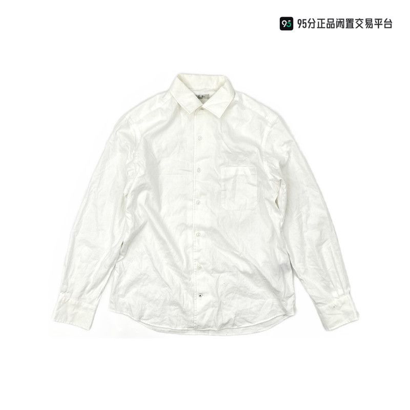 Loro Piana Loro Piana Men's White Long-Sleeve Casual Shirt Size US L / EU 52-54 / 3 - 1 Thumbnail