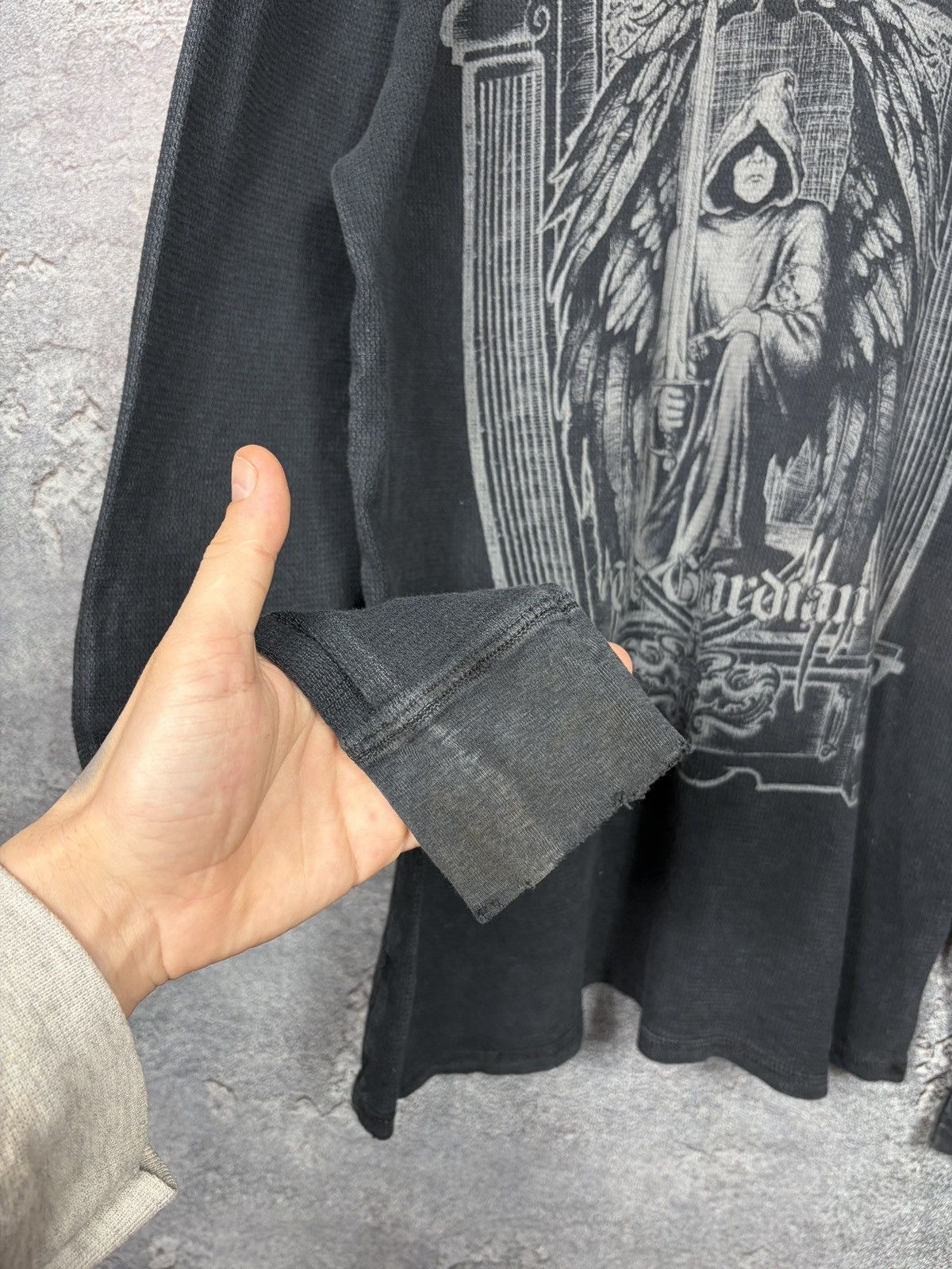 Affliction Affliction The Guardian Sun Faded Distressed Long Sleeve Size US XL / EU 56 / 4 - 16 Thumbnail
