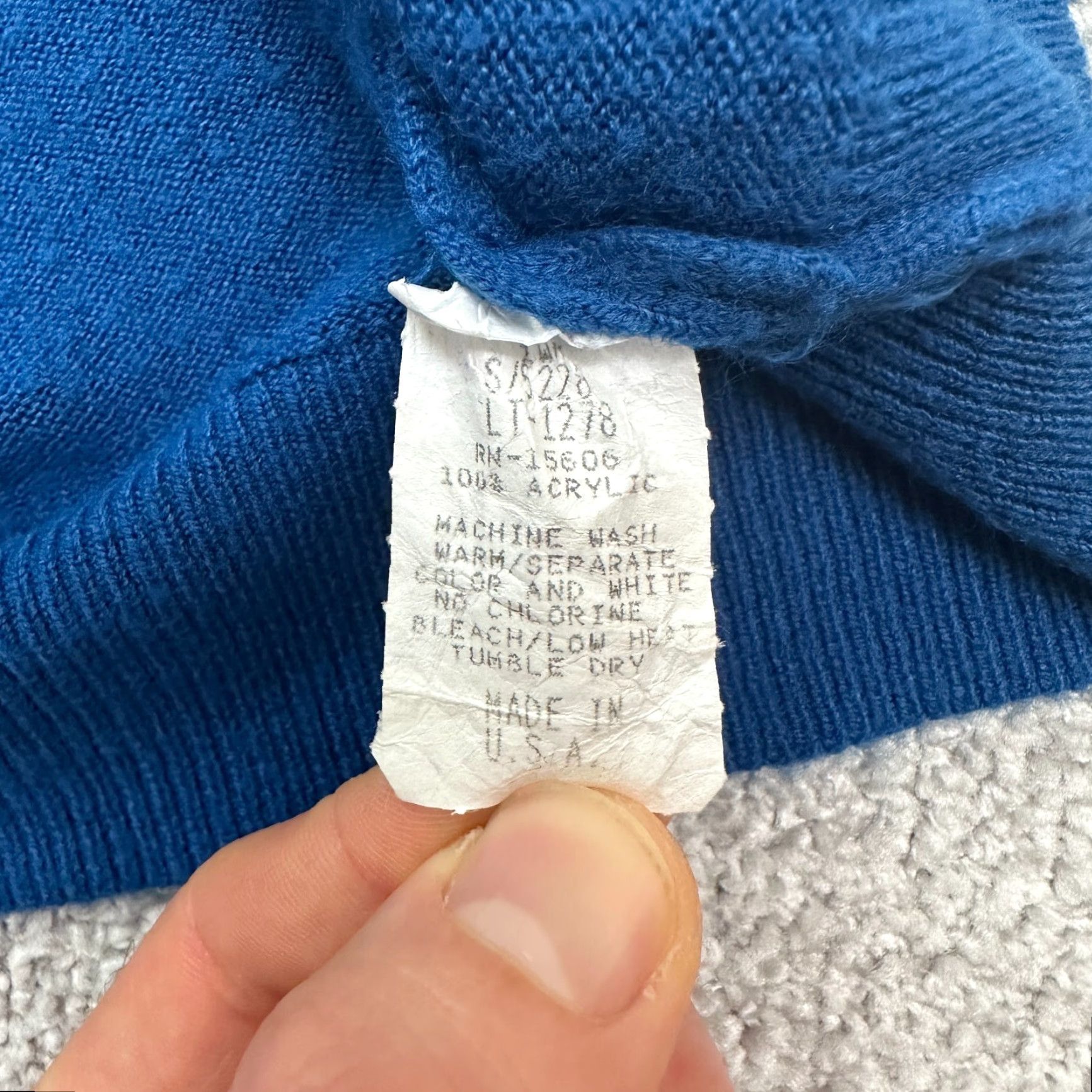 Vintage VINTAGE Designers Originals Pullover Sweater Women Large Blue Mock Neck Raglan Knit Sweater Modern Classic Style Mens Womens? Size L / US 10 / IT 46 - 7 Thumbnail