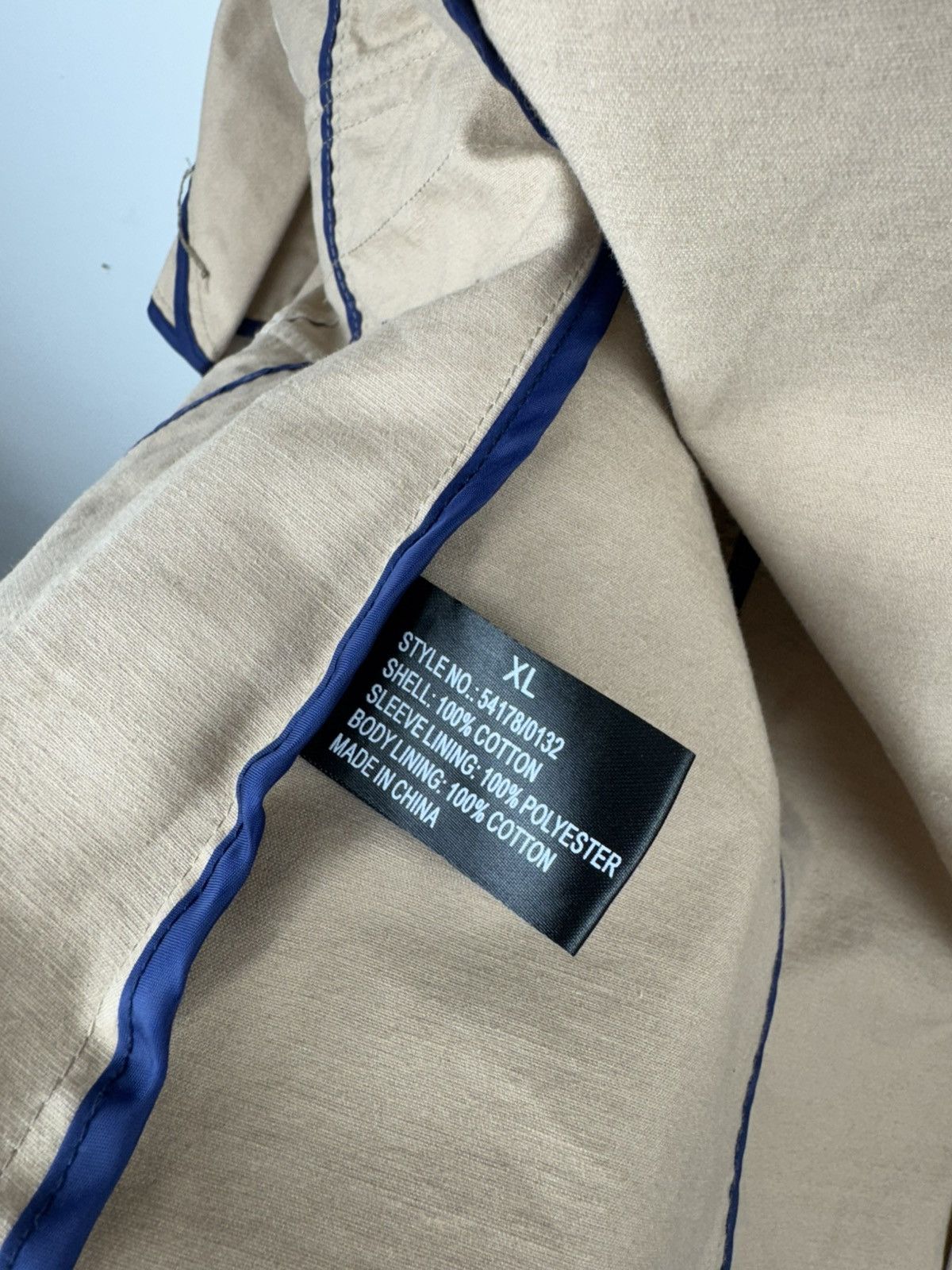 Sawyer of Napa Sawyers + Hendricks London Men's Beige Button Casual Jacket Size US XL / EU 56 / 4 - 10 Thumbnail
