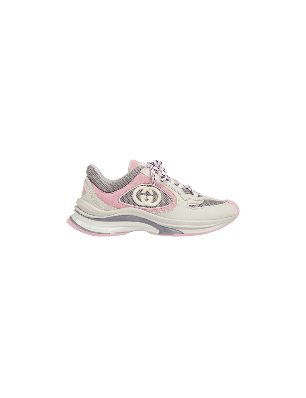 Gucci Gucci Wmns Run Sneaker Ivory Pink Grey Size US 6.5 / IT 36.5 - 1 Thumbnail