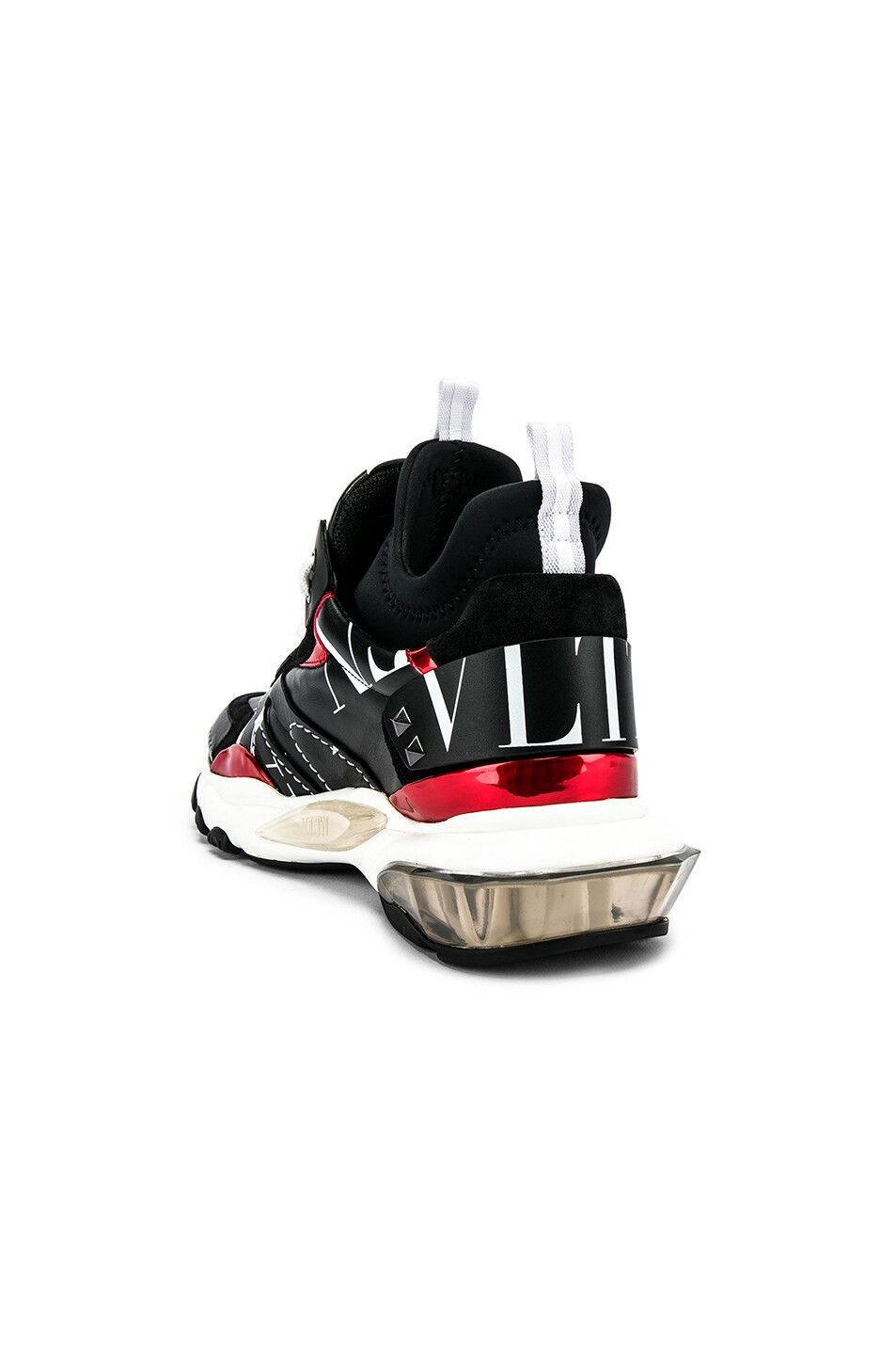 Valentino o1y0525 Logo Hi-Top Sneakers in Black/Red Size US 7 / EU 40 - 4 Thumbnail