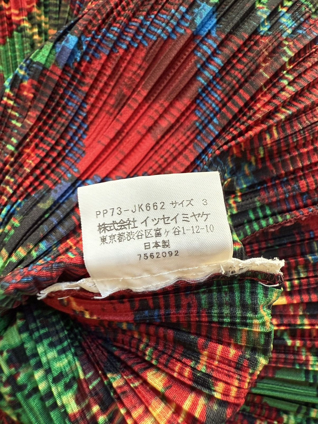 RARE Pleats Please Issey Miyake plaid top