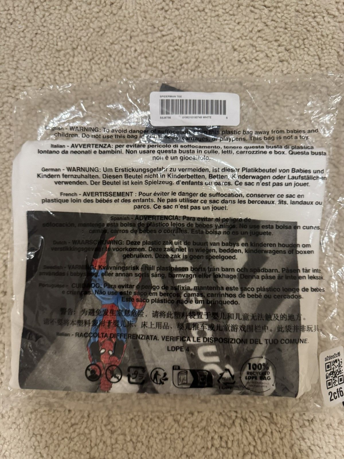 Supreme Spider man ss26 Size US S / EU 44-46 / 1 - 2 Thumbnail