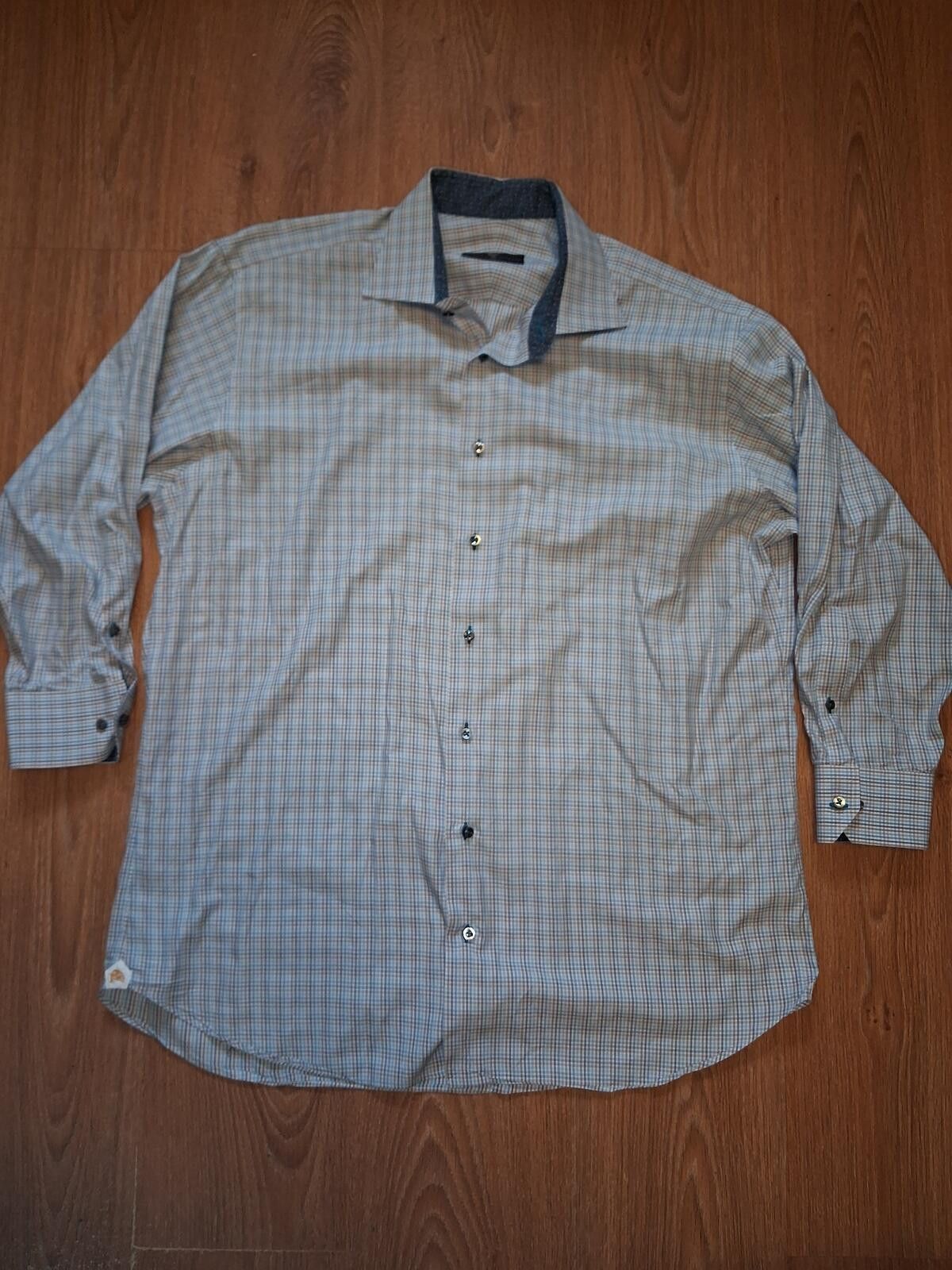 Robert Talbott Robert Talbott Shirt 17-31 Large Multicolor Plaid Cotton Size US L / EU 52-54 / 3 - 1 Thumbnail