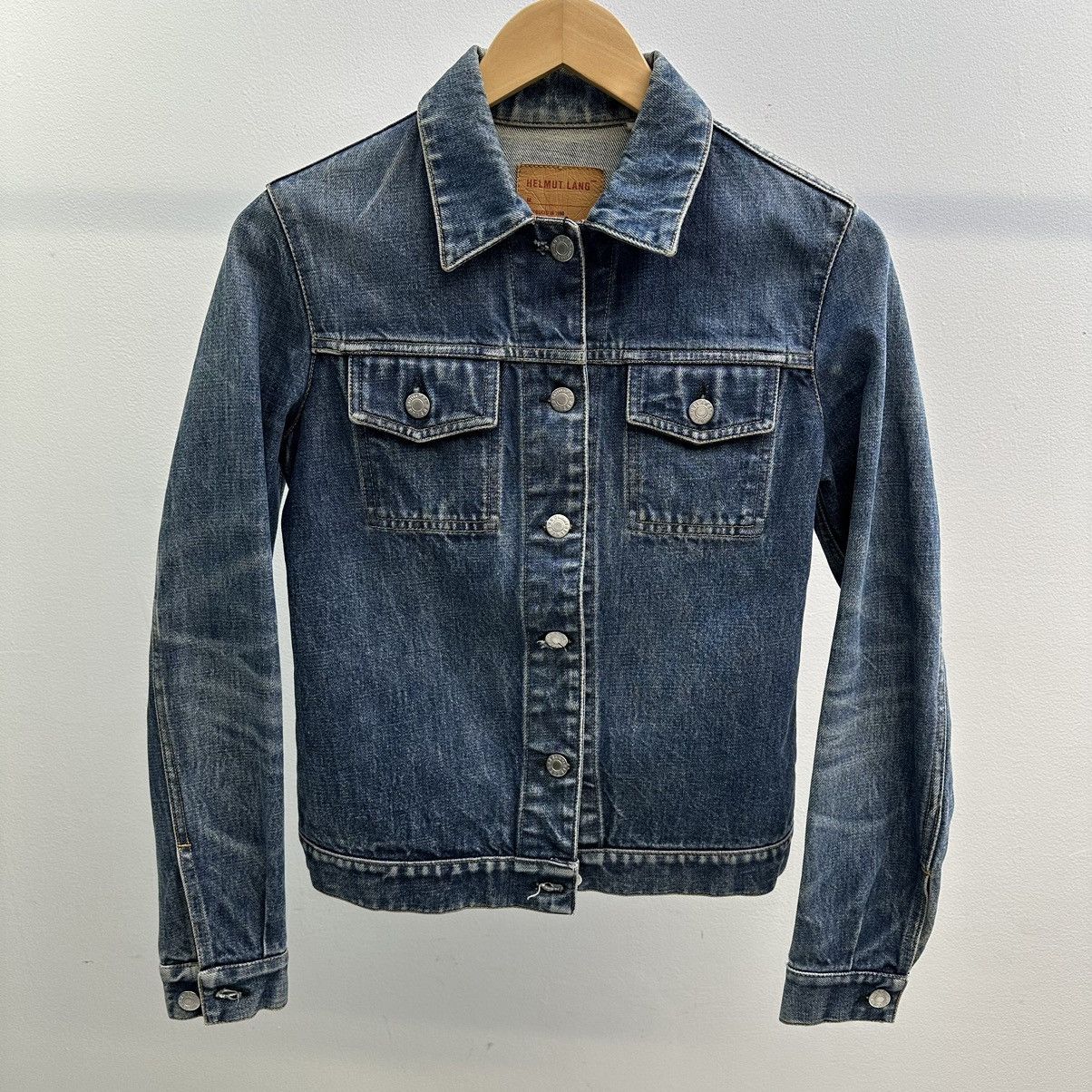 image of Helmut Lang Helmet Lang 1998 Denim Jacket, Men's (Size XS)