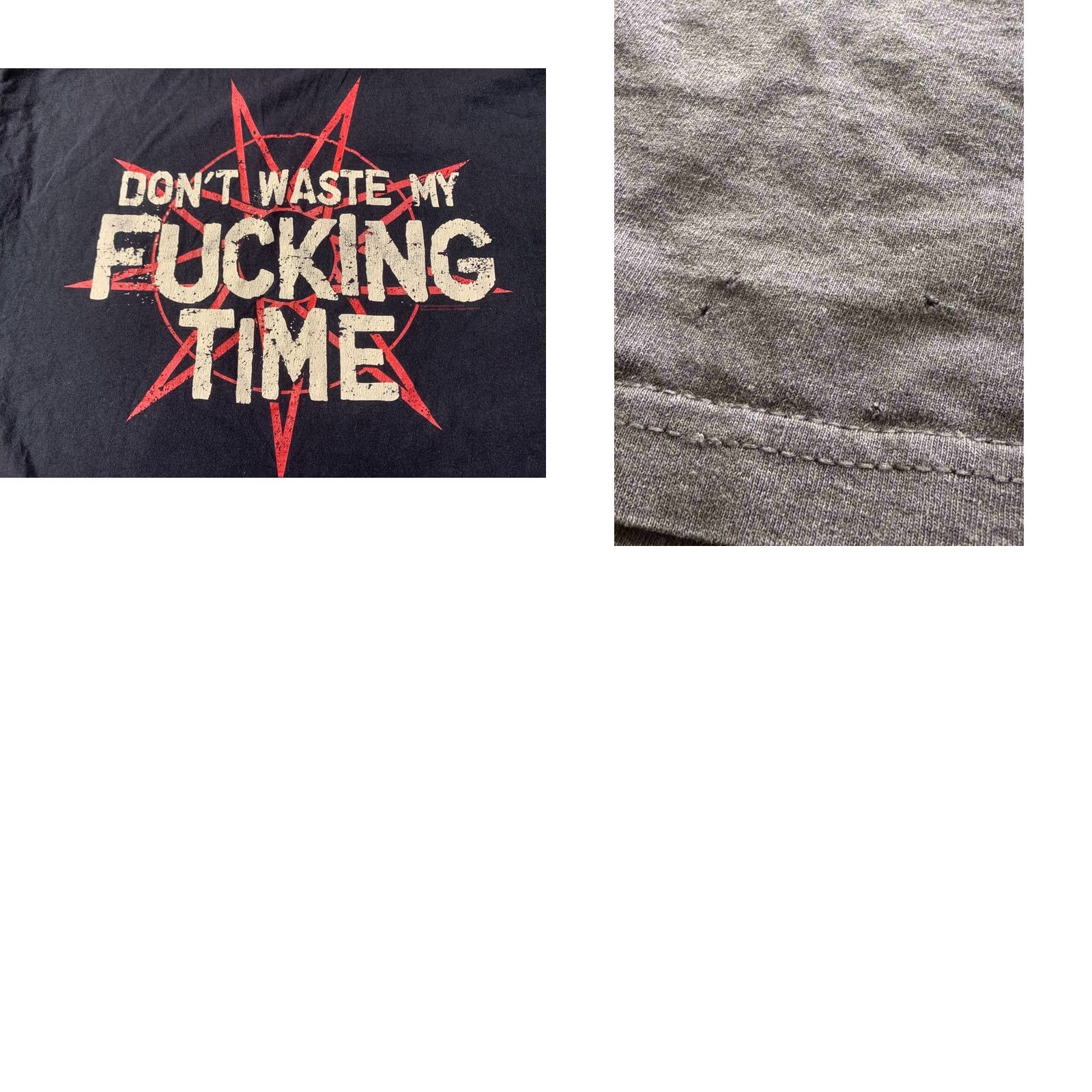 Vintage NIKE Slipknot shirt? No, Amplified SLIPKNOT Shirt Men XXL Black 100% Cotton Short Sleeve T-Shirt Dont Waste Me Fuckin Time Size US XXL / EU 58 / 5 - 8 Thumbnail
